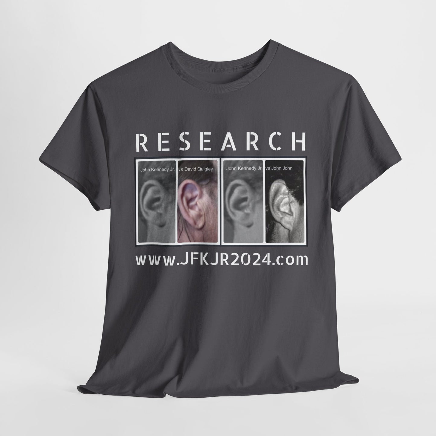 RESEARCH EARS (White Text) - Gildan
