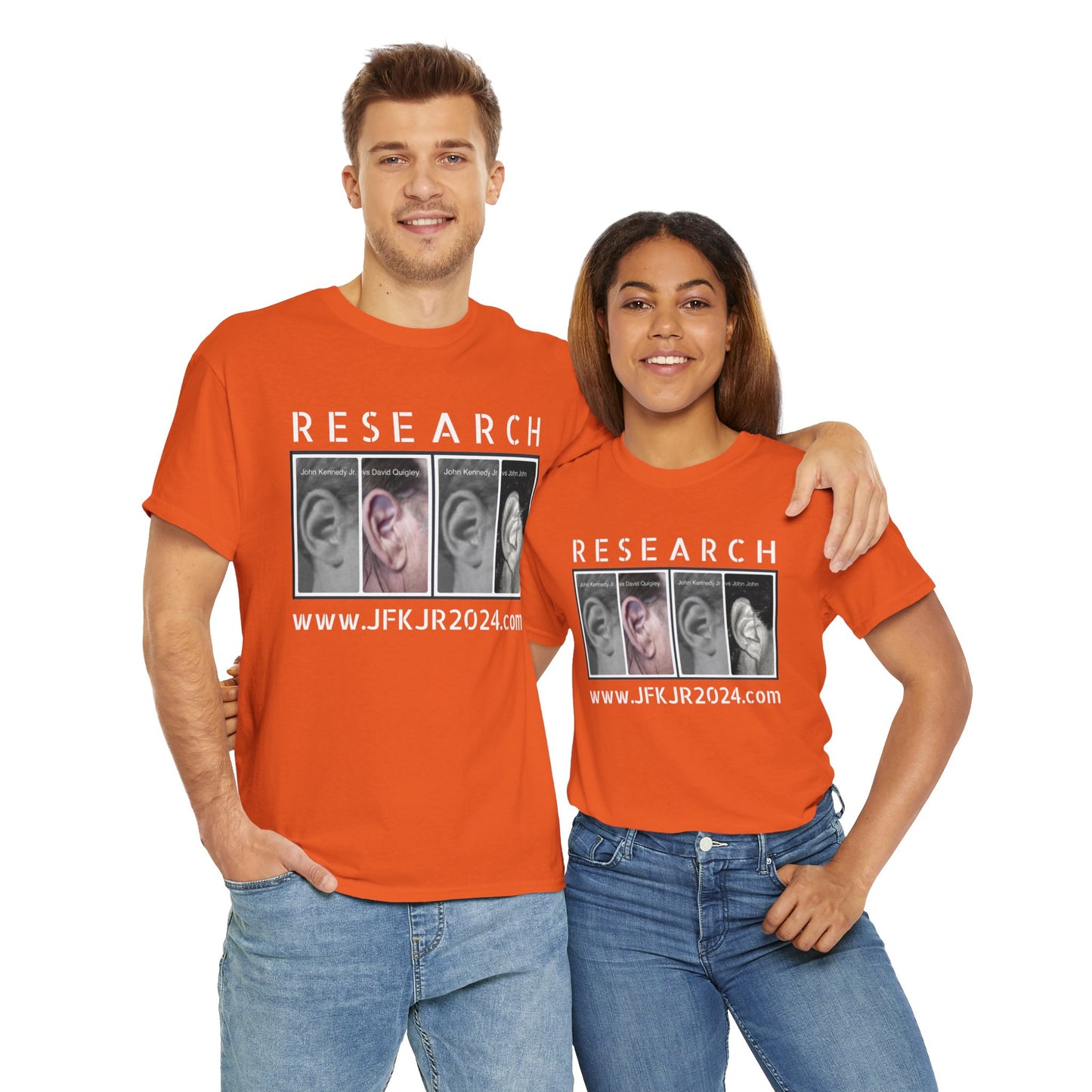 RESEARCH EARS (White Text) - Gildan