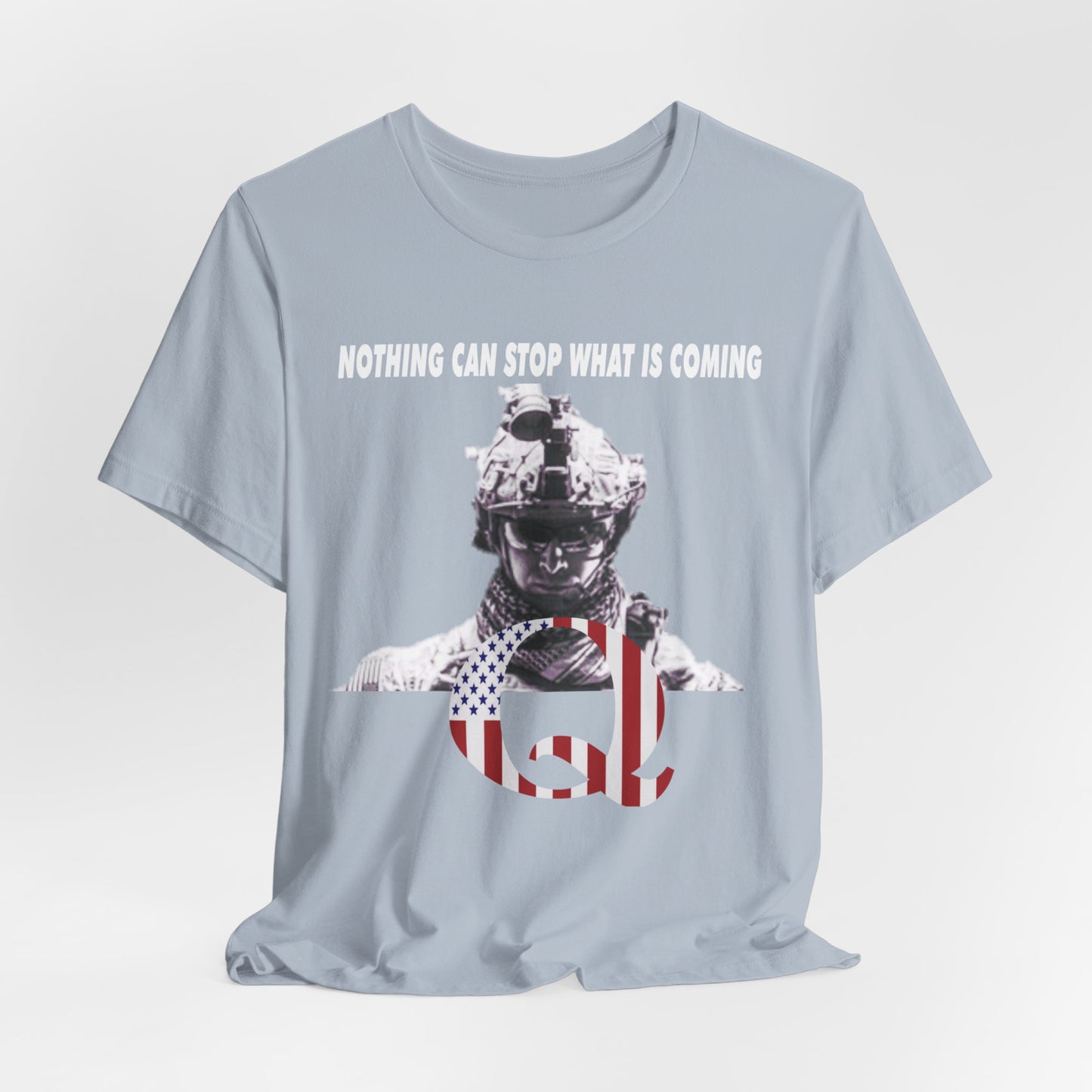 Q Military White Hat Tee - Bella