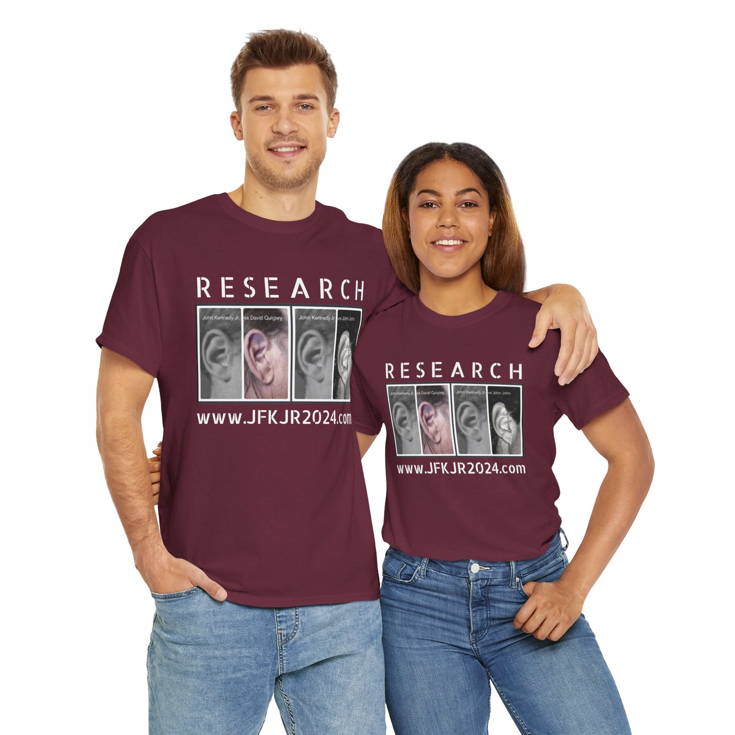RESEARCH EARS (White Text) - Gildan