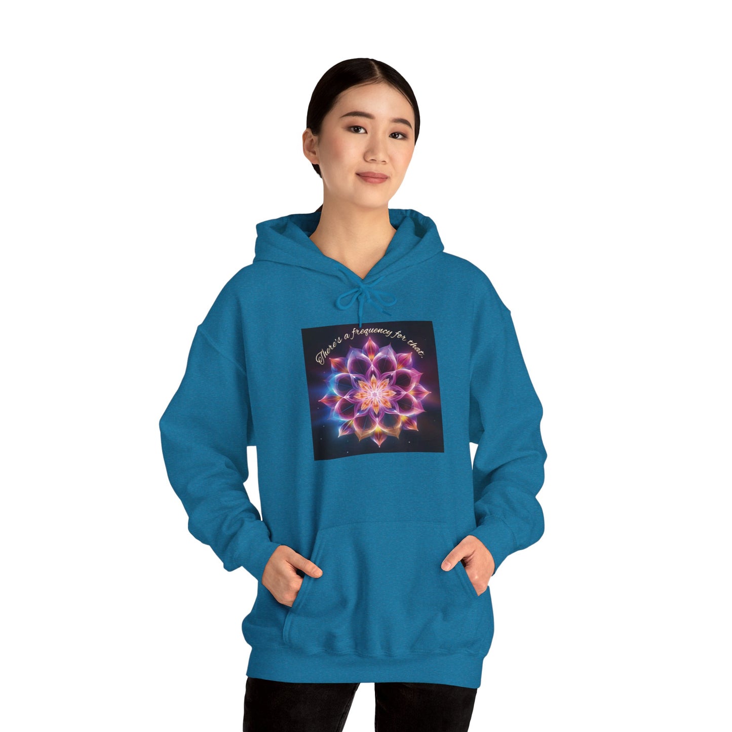 There's A Frequency For That (Full Image) Unisex Heavy Blend™ Hooded Sweatshirt