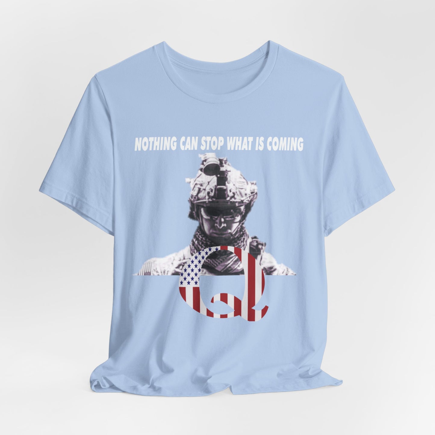 Q Military White Hat Tee - Bella