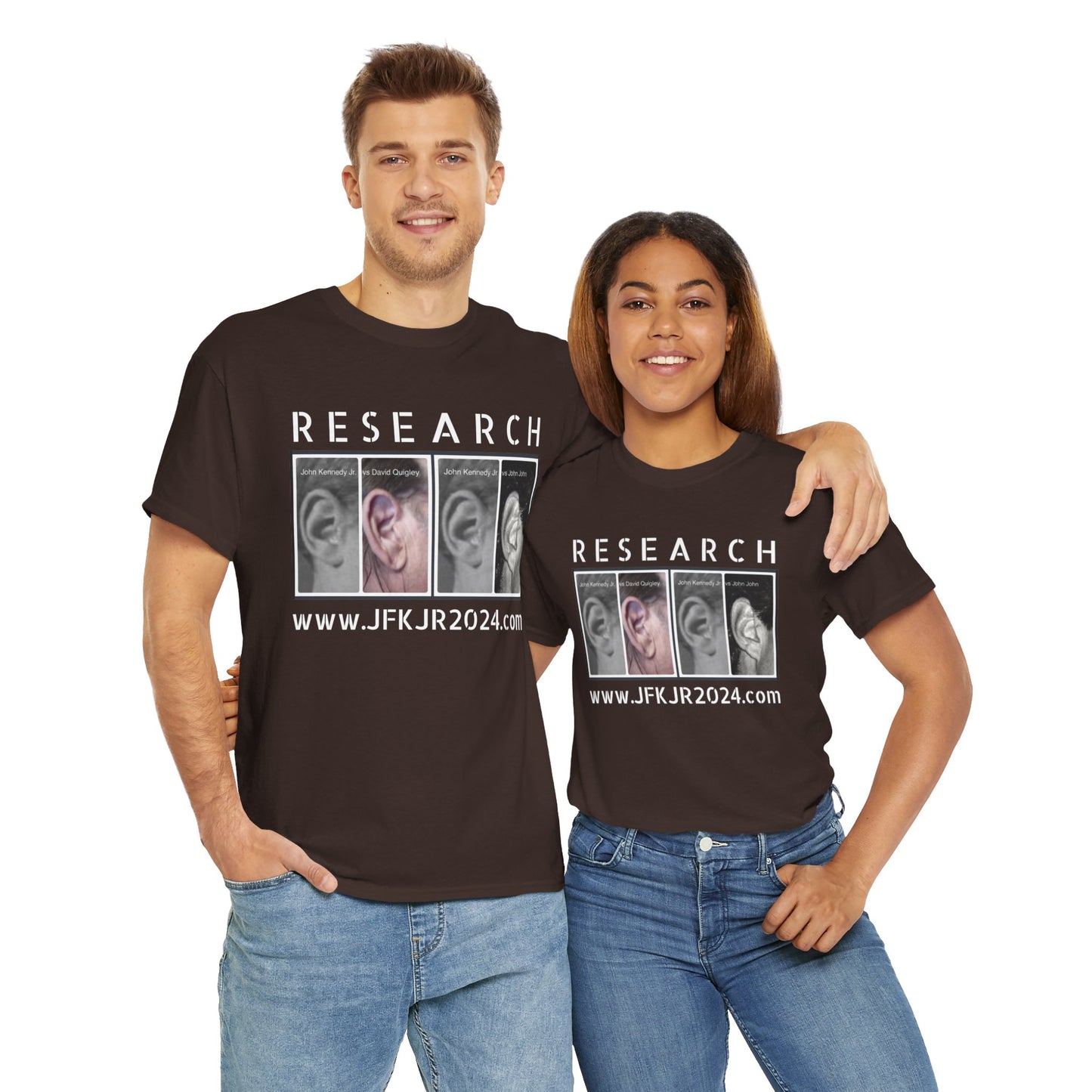 RESEARCH EARS (White Text) - Gildan