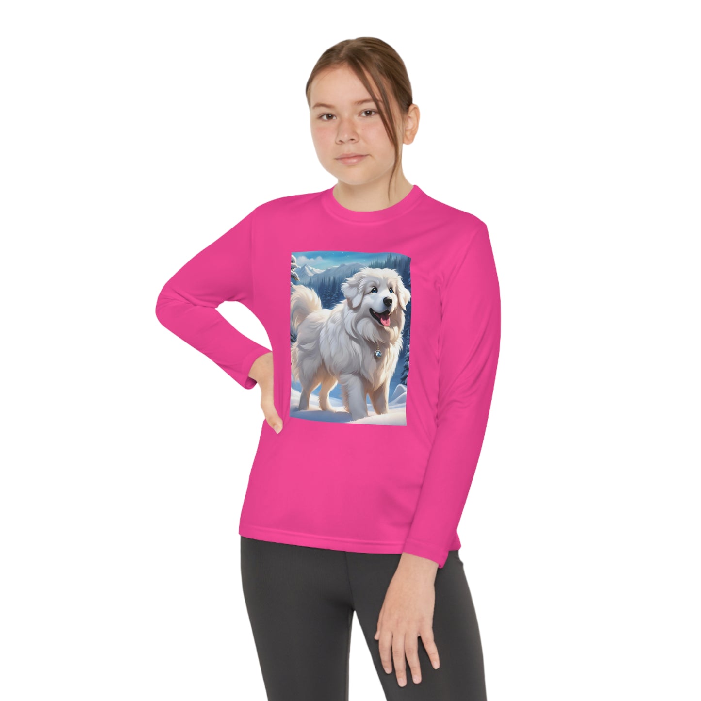 Great Pyrenees Youth Long Sleeve Competitor Tee