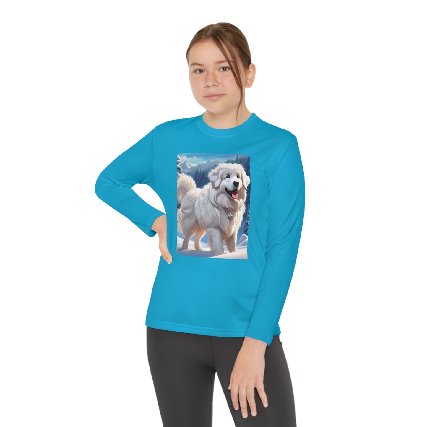 Great Pyrenees Youth Long Sleeve Competitor Tee
