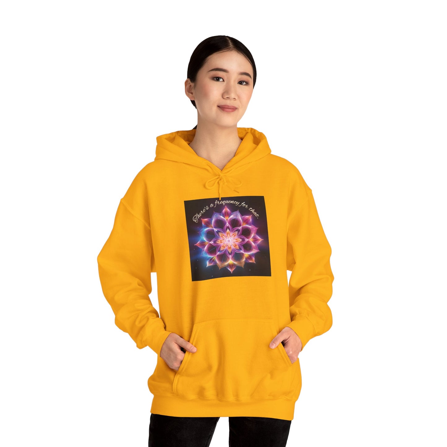 There's A Frequency For That (Full Image) Unisex Heavy Blend™ Hooded Sweatshirt