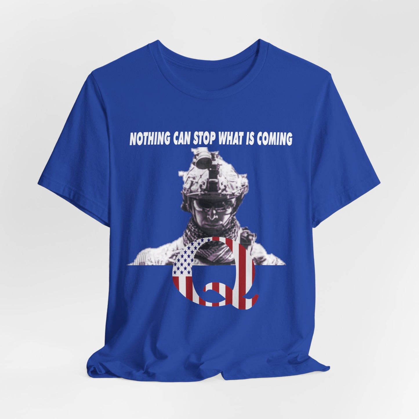 Q Military White Hat Tee - Bella