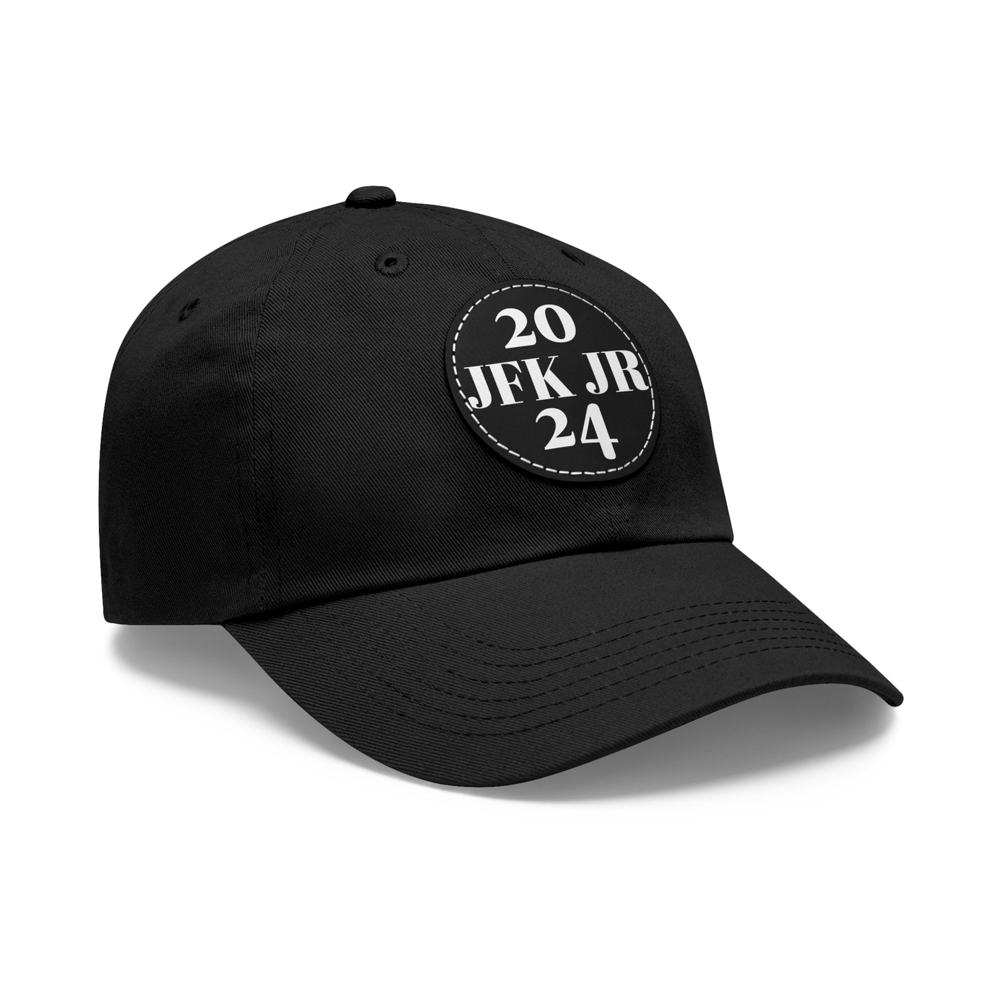 JFK JR 2024 Dad Hat with Leather Patch (Round)