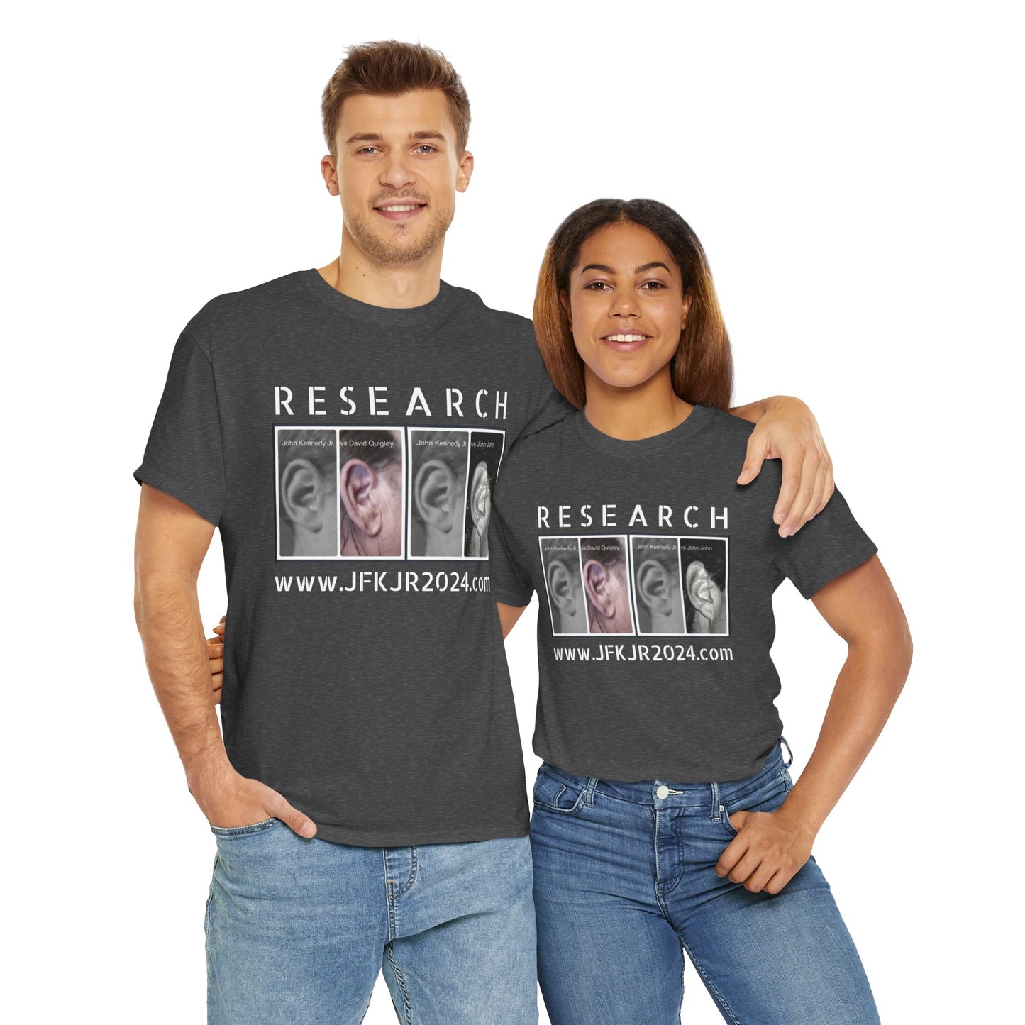 RESEARCH EARS (White Text) - Gildan
