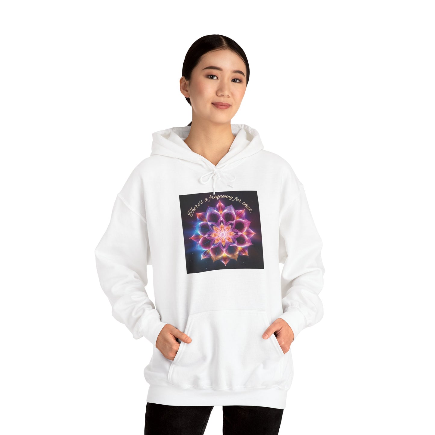 There's A Frequency For That (Full Image) Unisex Heavy Blend™ Hooded Sweatshirt