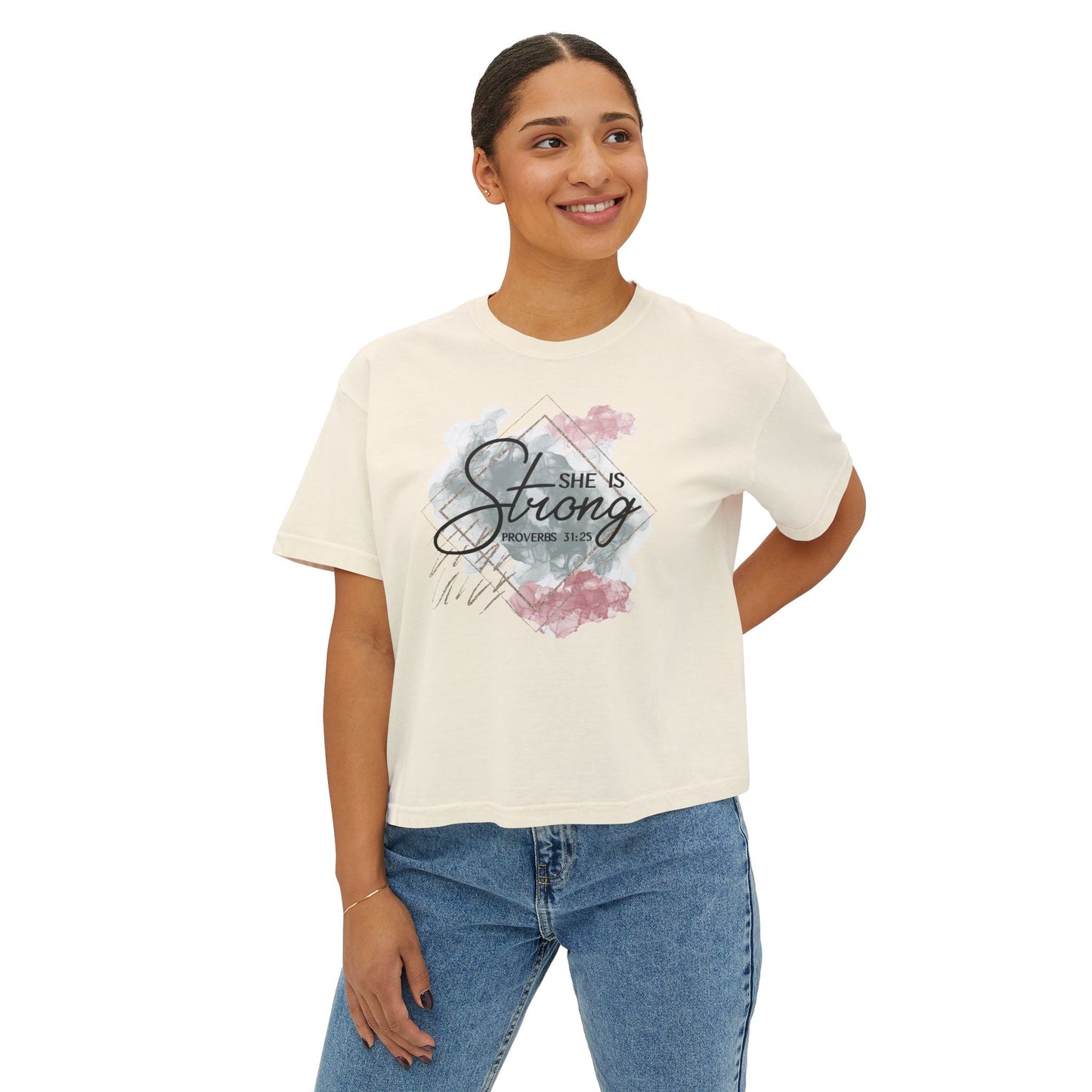She Is Strong Women's Boxy Tee