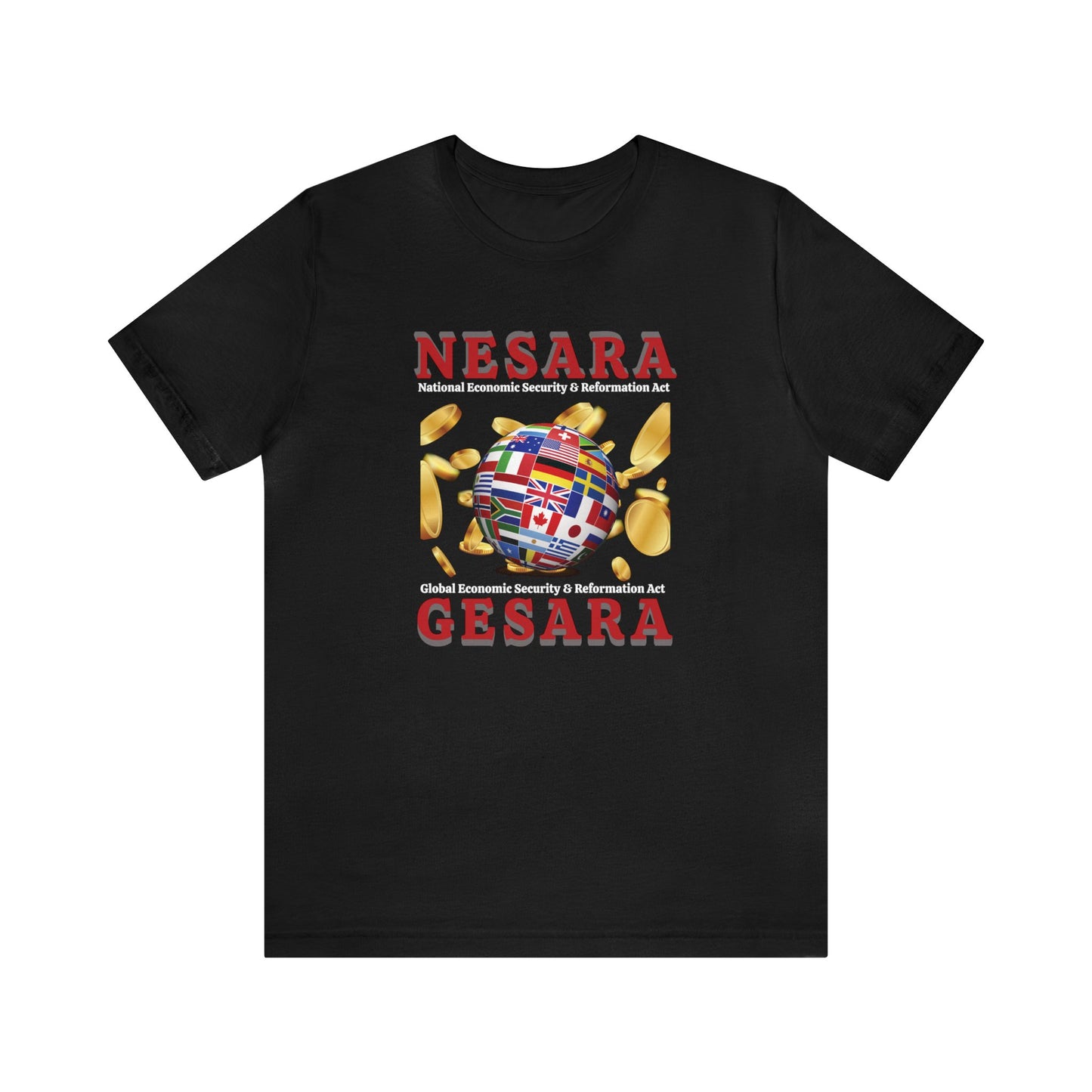 NESARA GESARA World Unisex Jersey Short Sleeve Tee - Bella