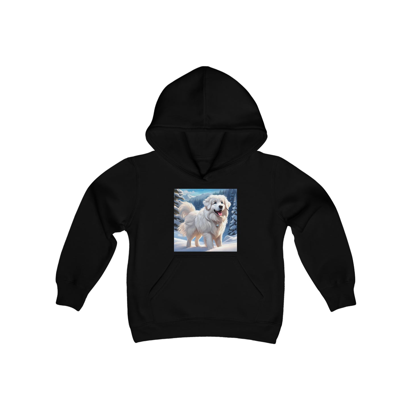Great Pyrenees Youth Heavy Blend Hooded Sweatshirt
