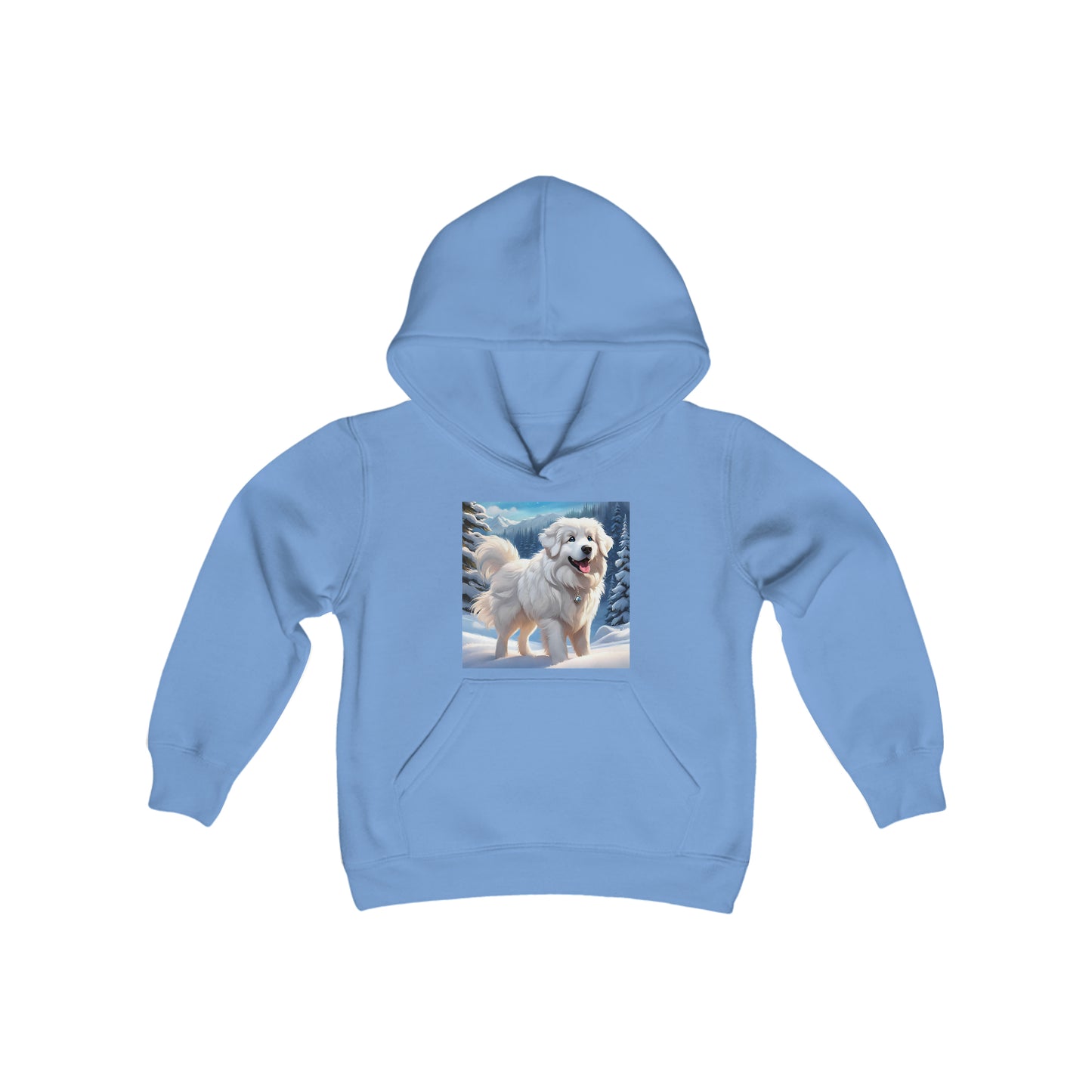 Great Pyrenees Youth Heavy Blend Hooded Sweatshirt