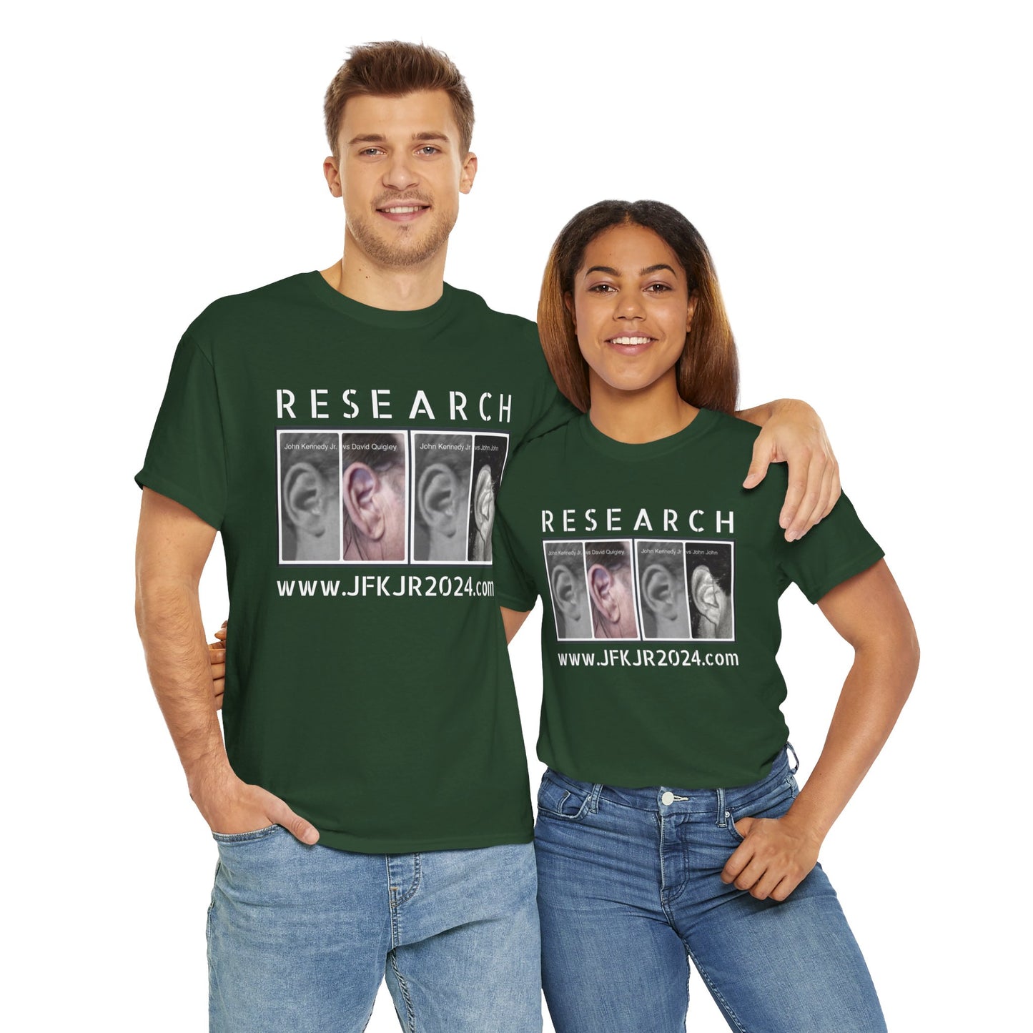 RESEARCH EARS (White Text) - Gildan