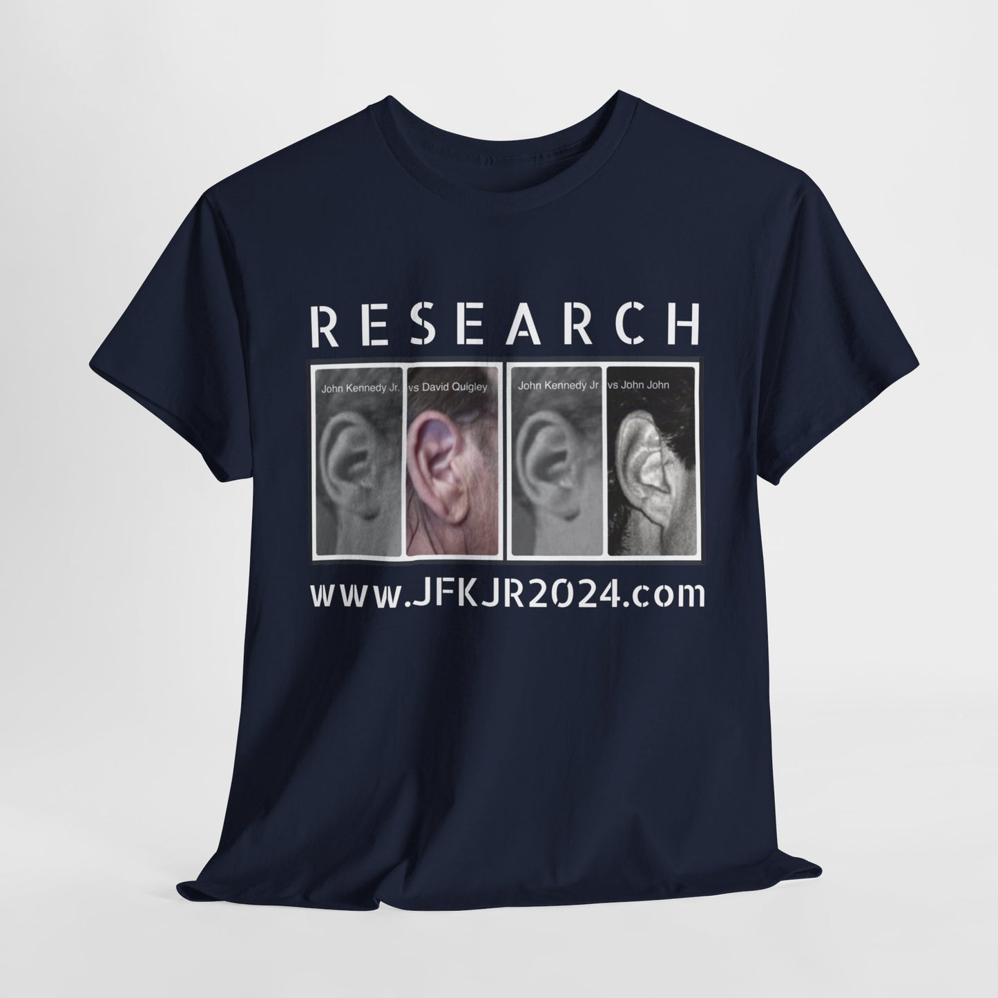 RESEARCH EARS (White Text) - Gildan