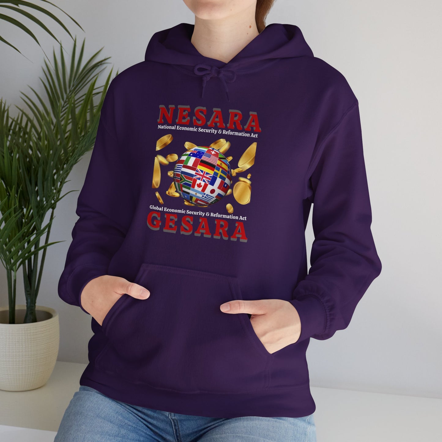 NESARA GESARA World Unisex Heavy Blend™ Hooded Sweatshirt