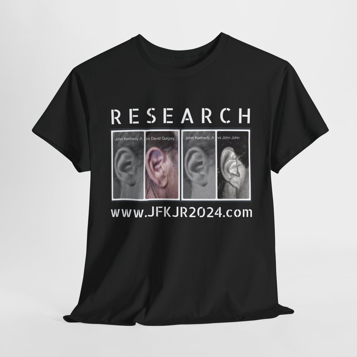 RESEARCH EARS (White Text) - Gildan