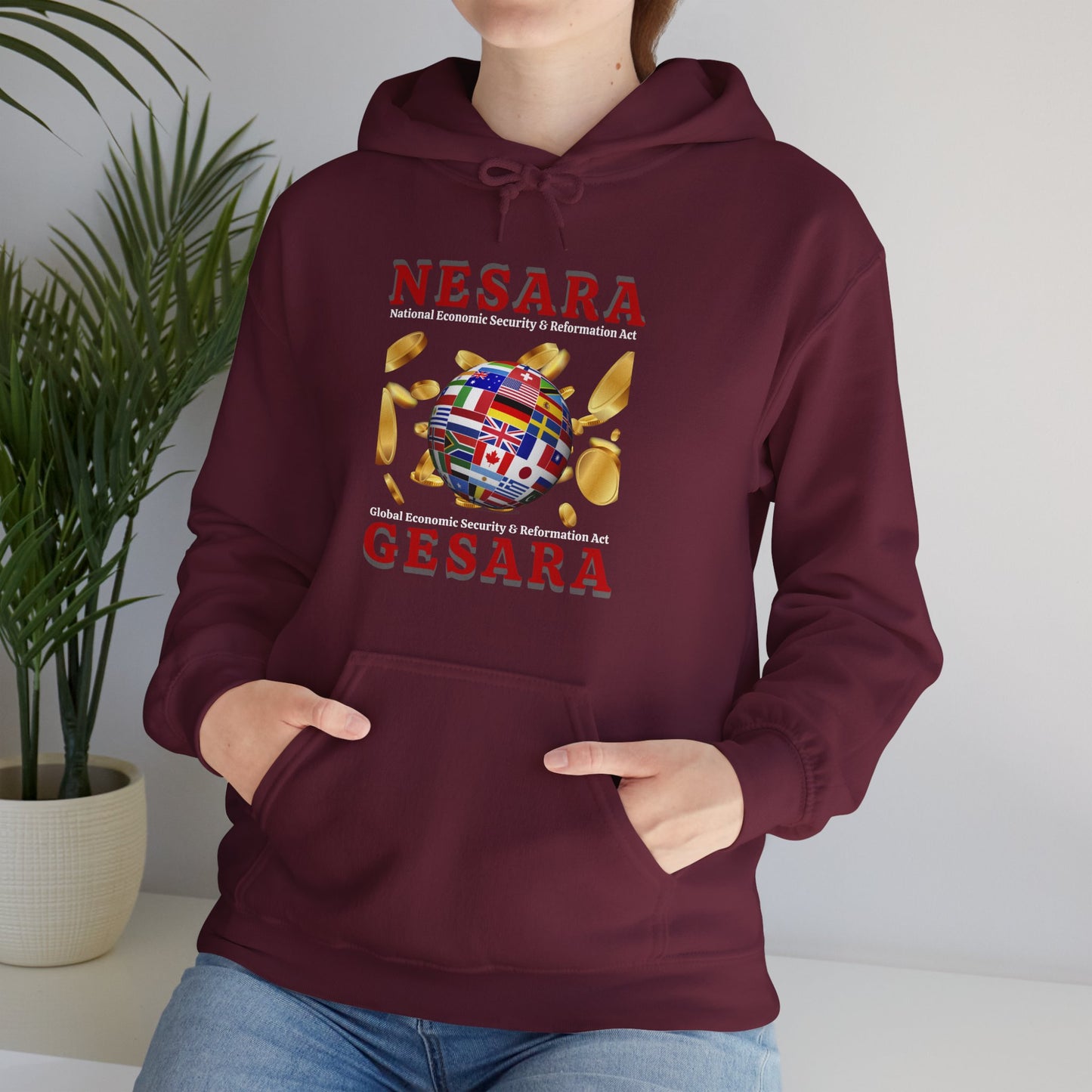 NESARA GESARA World Unisex Heavy Blend™ Hooded Sweatshirt