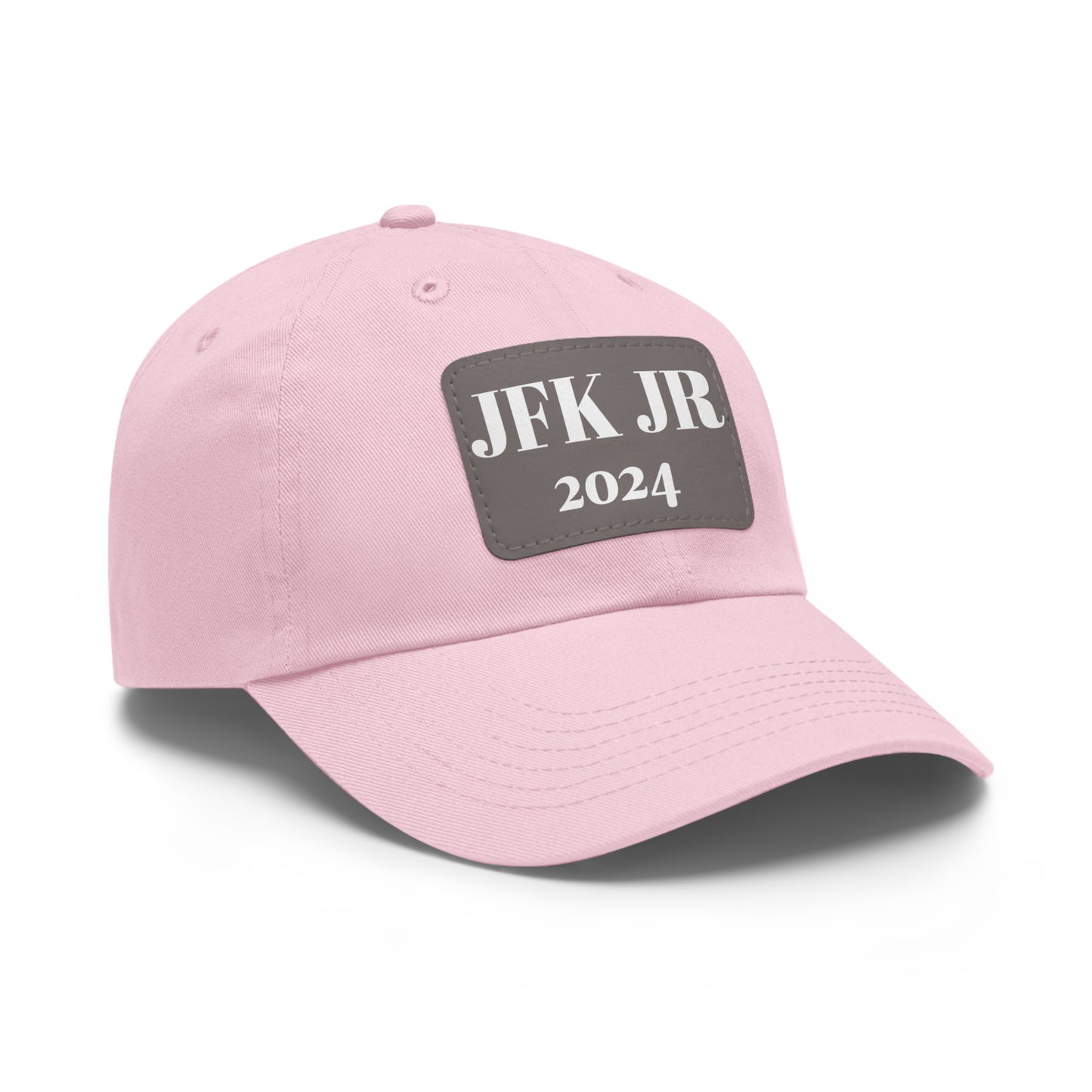 JFK JR 2024 Dad Hat with Leather Patch (Rectangle)