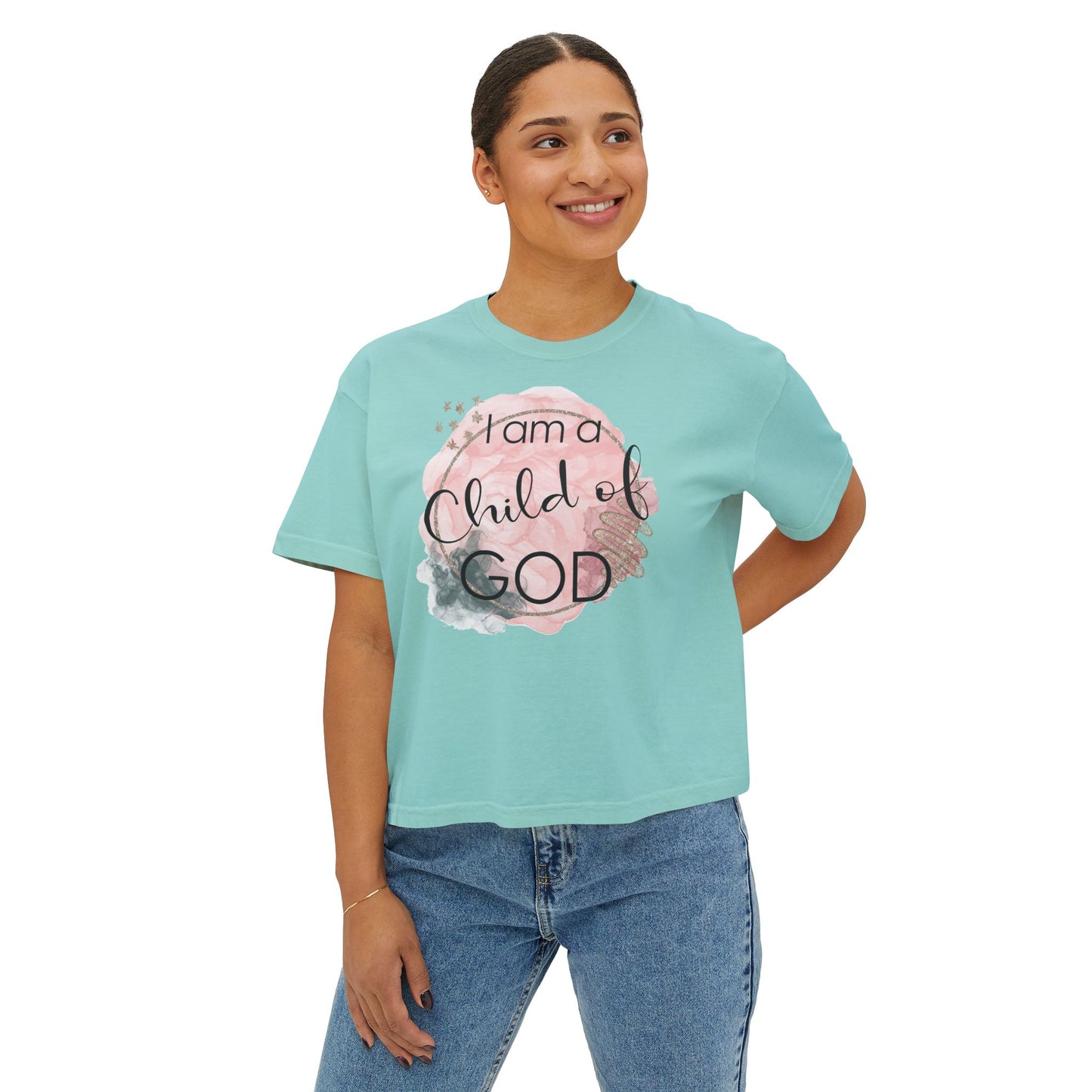 I Am A Child of God Women's Boxy Tee
