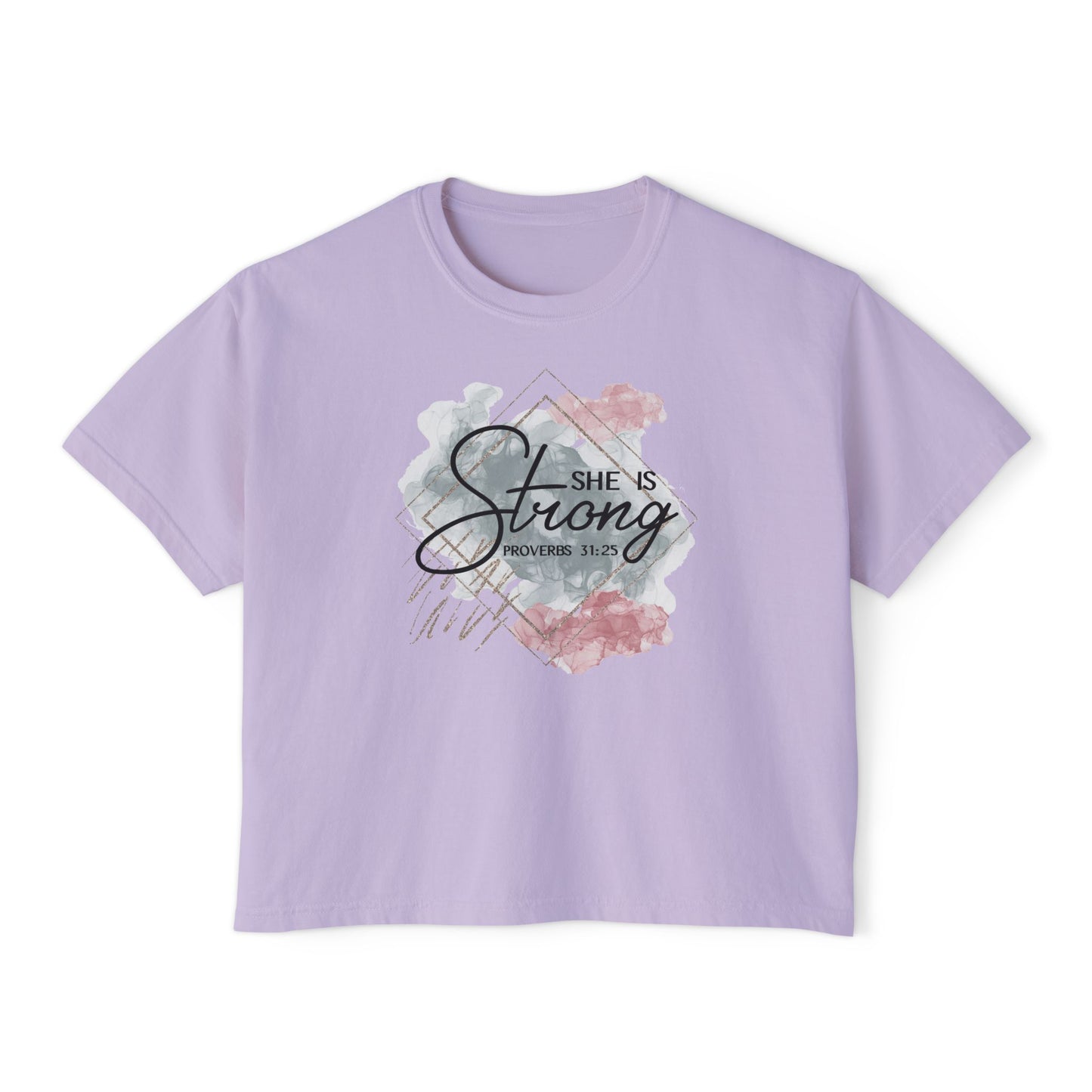She Is Strong Women's Boxy Tee