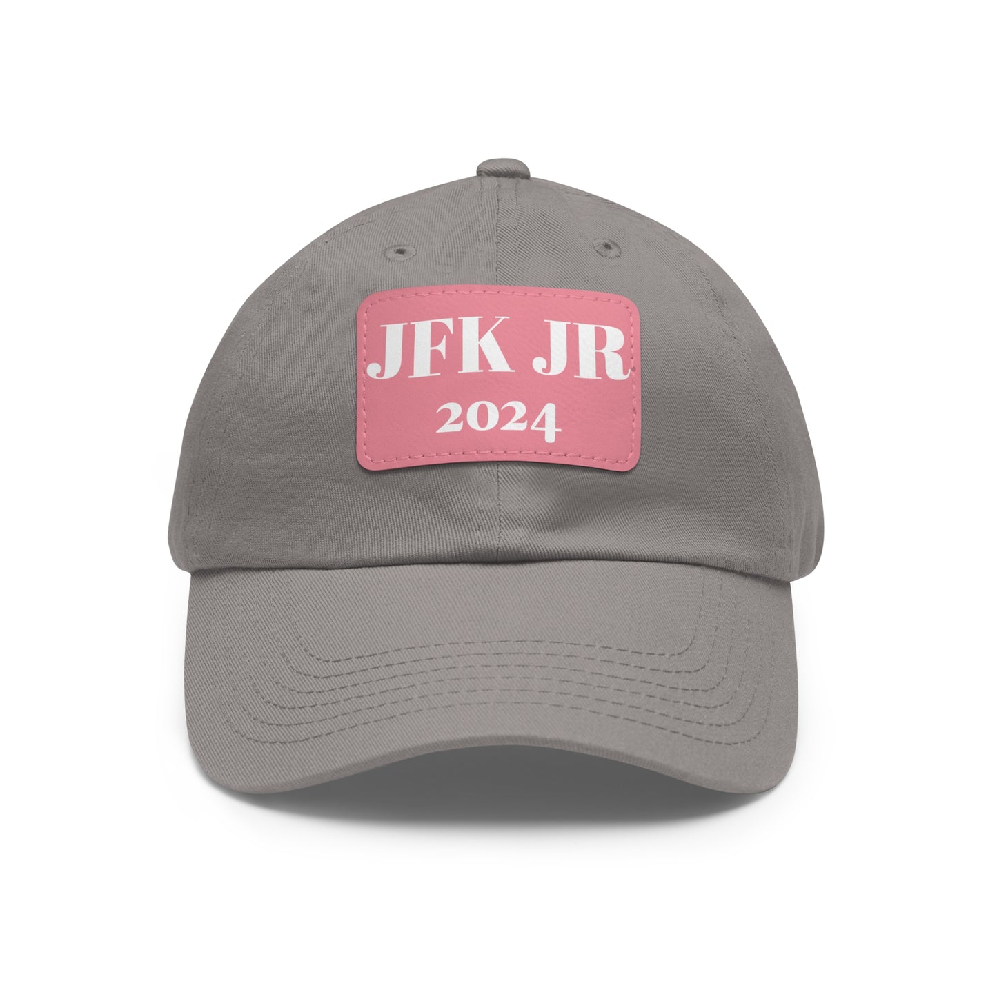 JFK JR 2024 Dad Hat with Leather Patch (Rectangle)