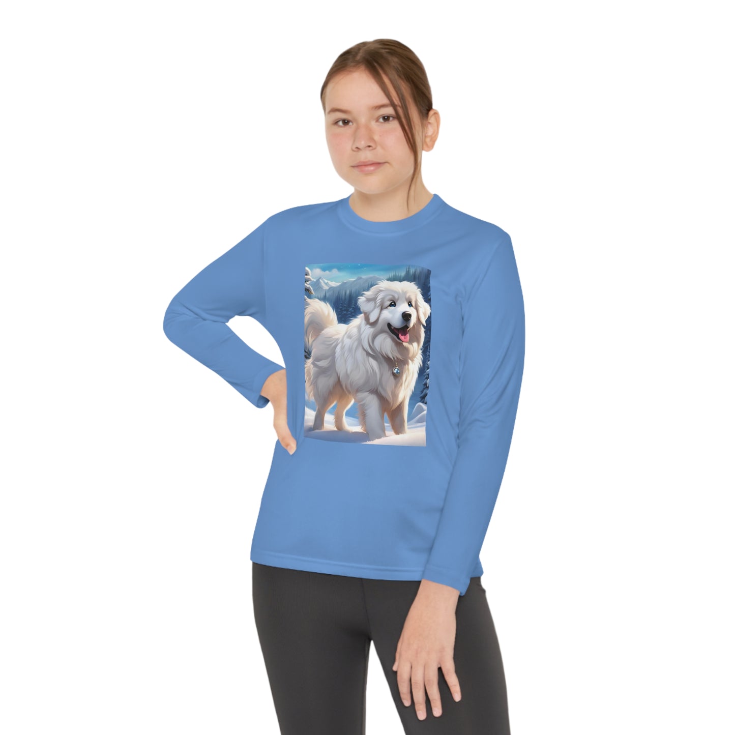 Great Pyrenees Youth Long Sleeve Competitor Tee