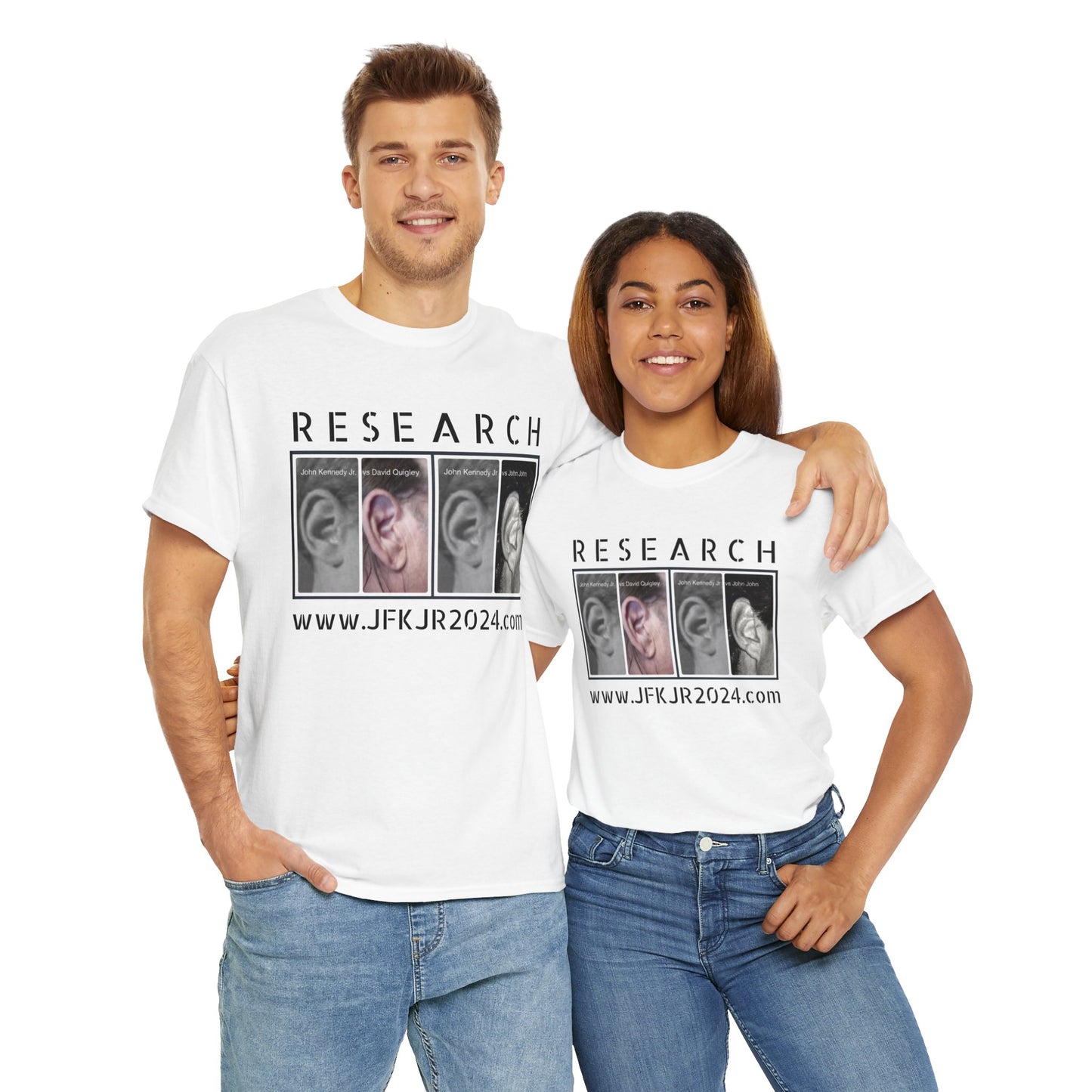 RESEARCH EARS (Black Text) - Gildan