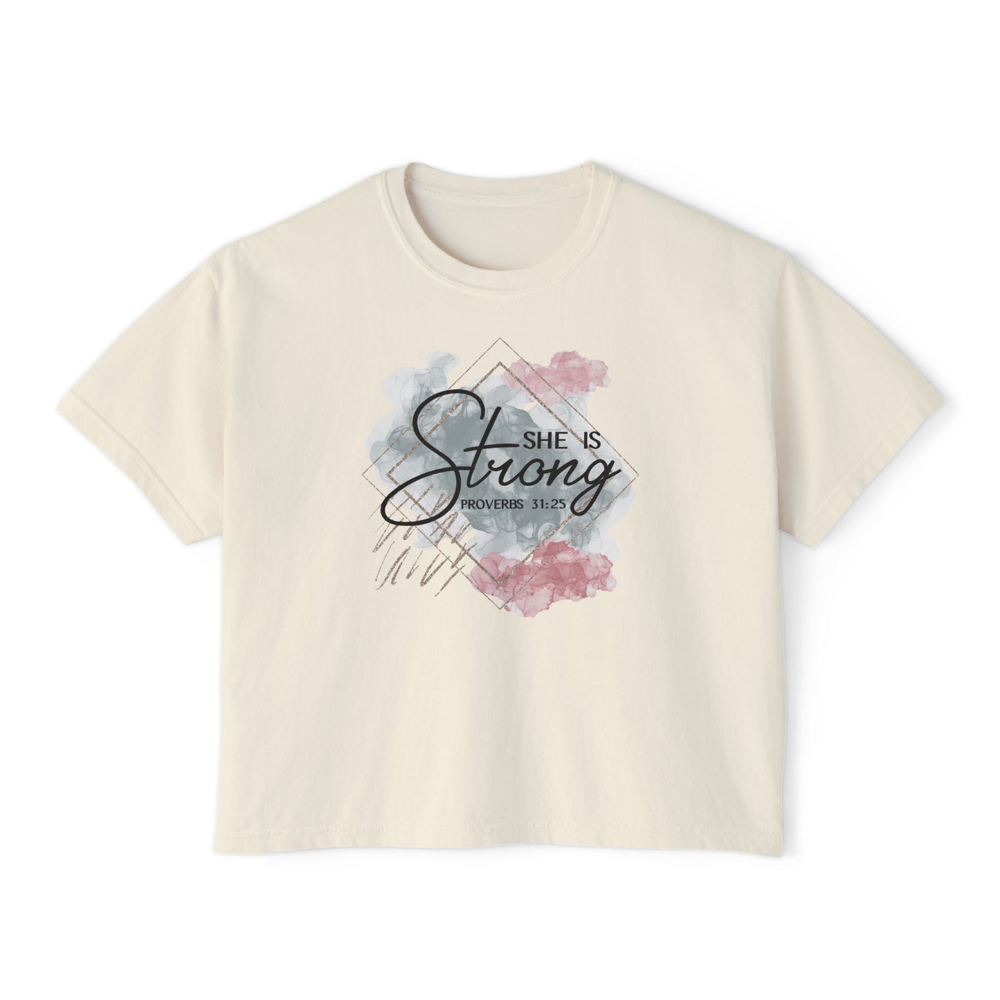 She Is Strong Women's Boxy Tee
