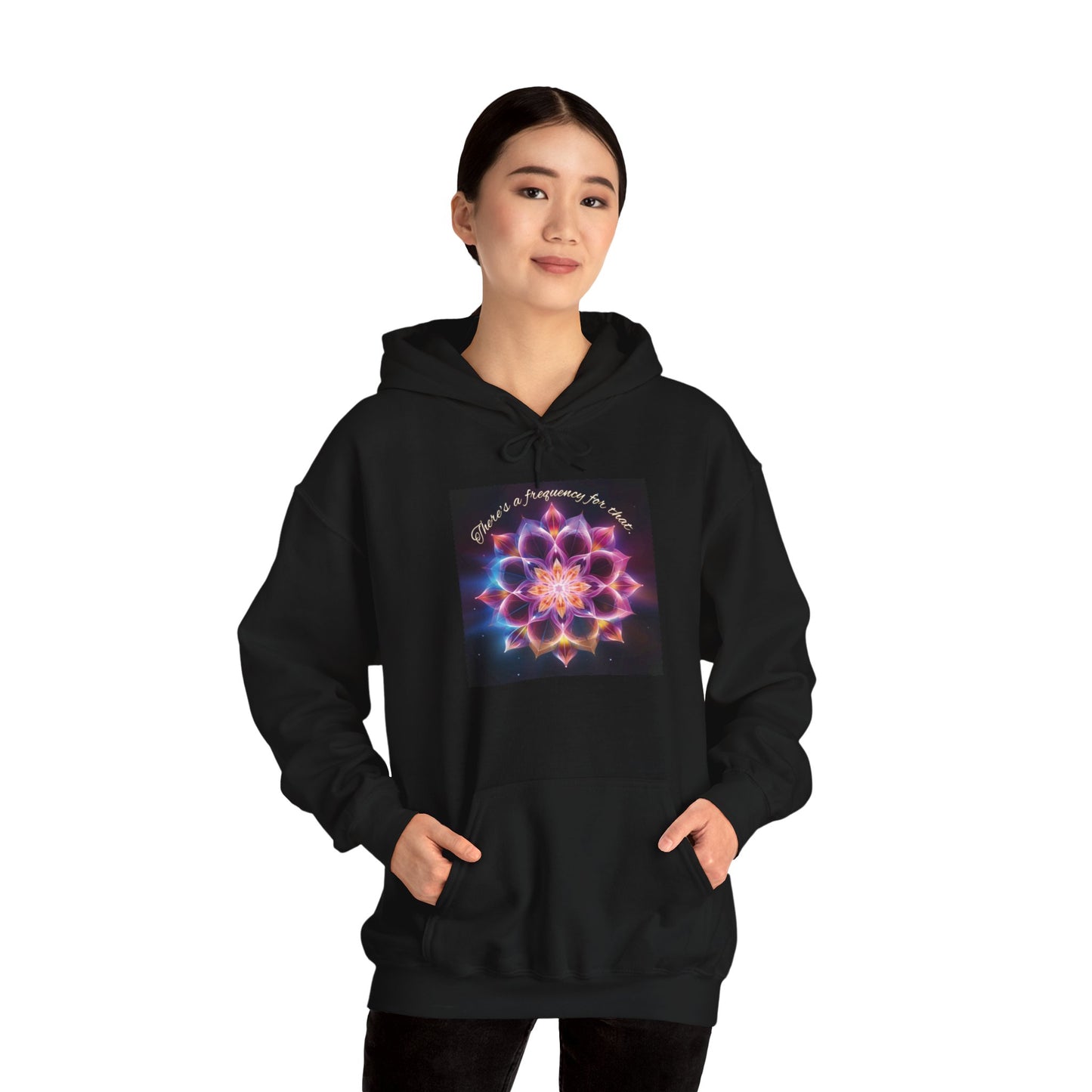 There's A Frequency For That (Full Image) Unisex Heavy Blend™ Hooded Sweatshirt
