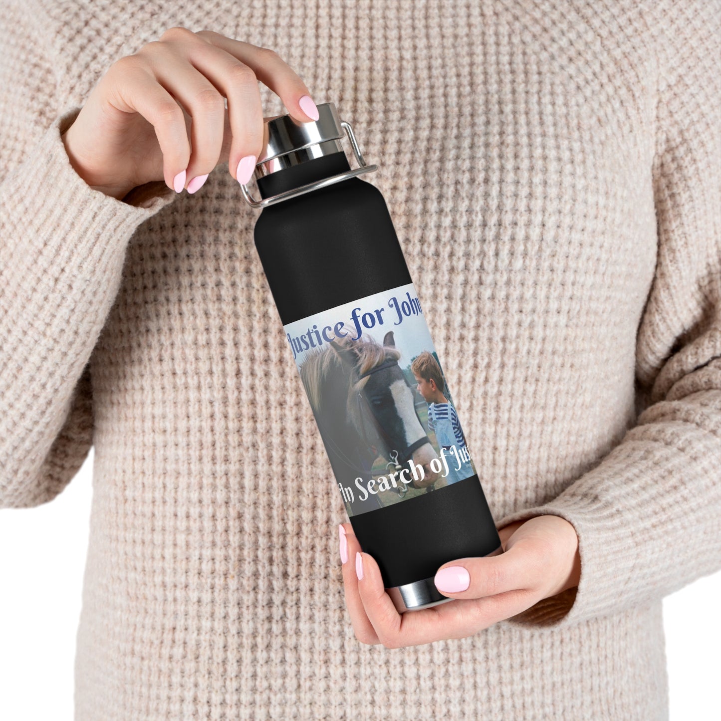 Justice For John Jr. Copper Vacuum Insulated Bottle, 22oz