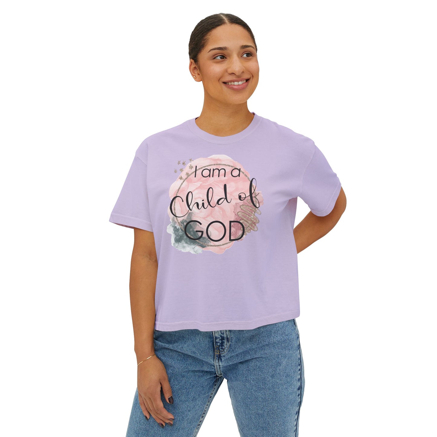 I Am A Child of God Women's Boxy Tee