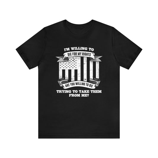 Die For My Rights Civil Peace Flag Tee