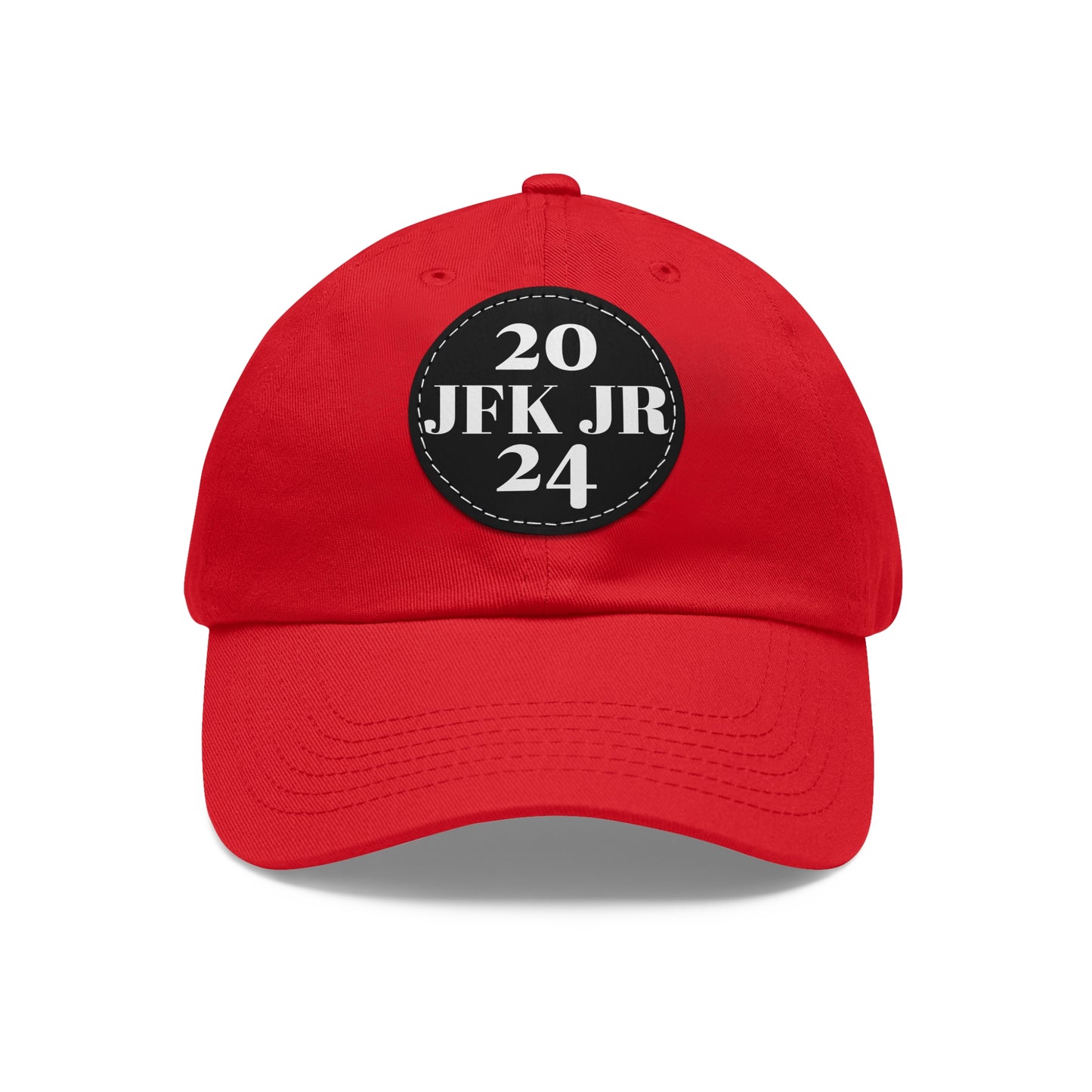JFK JR 2024 Dad Hat with Leather Patch (Round)