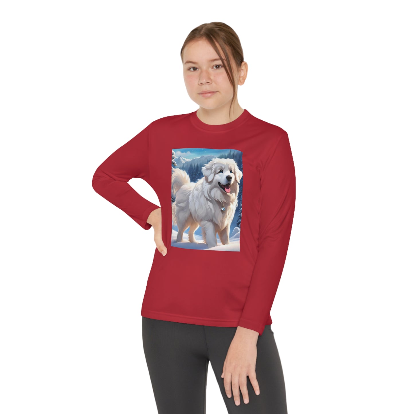 Great Pyrenees Youth Long Sleeve Competitor Tee