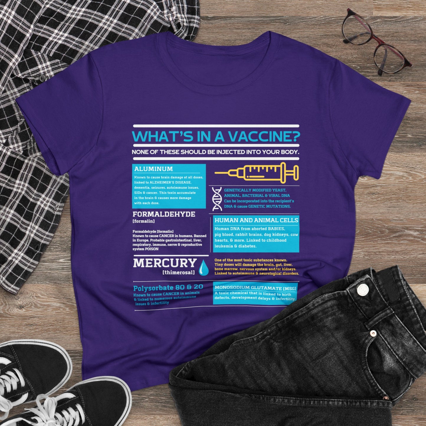 What's In A Vaccine? (Gildan Women's Tee)