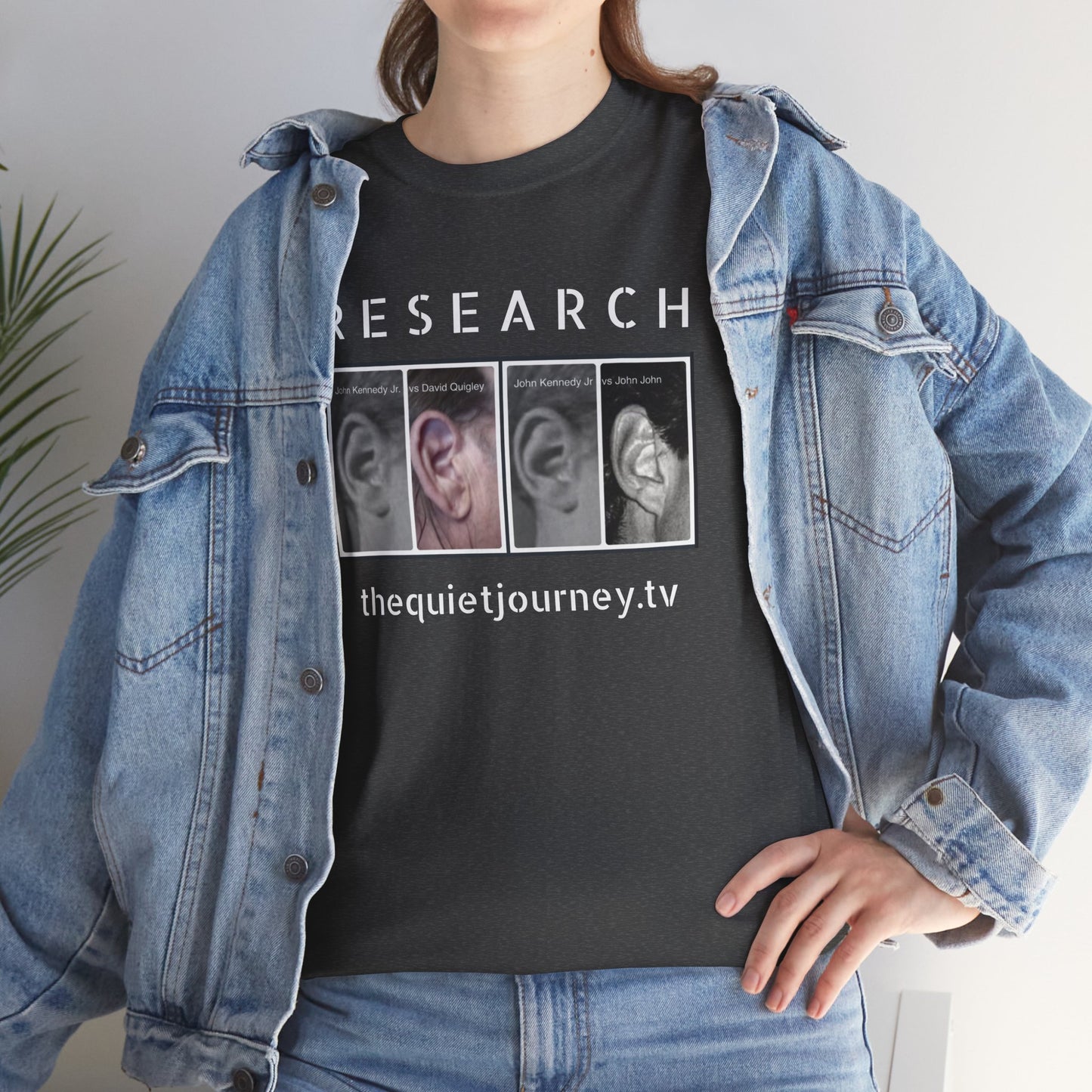 RESEARCH EARS (White Text) - Gildan