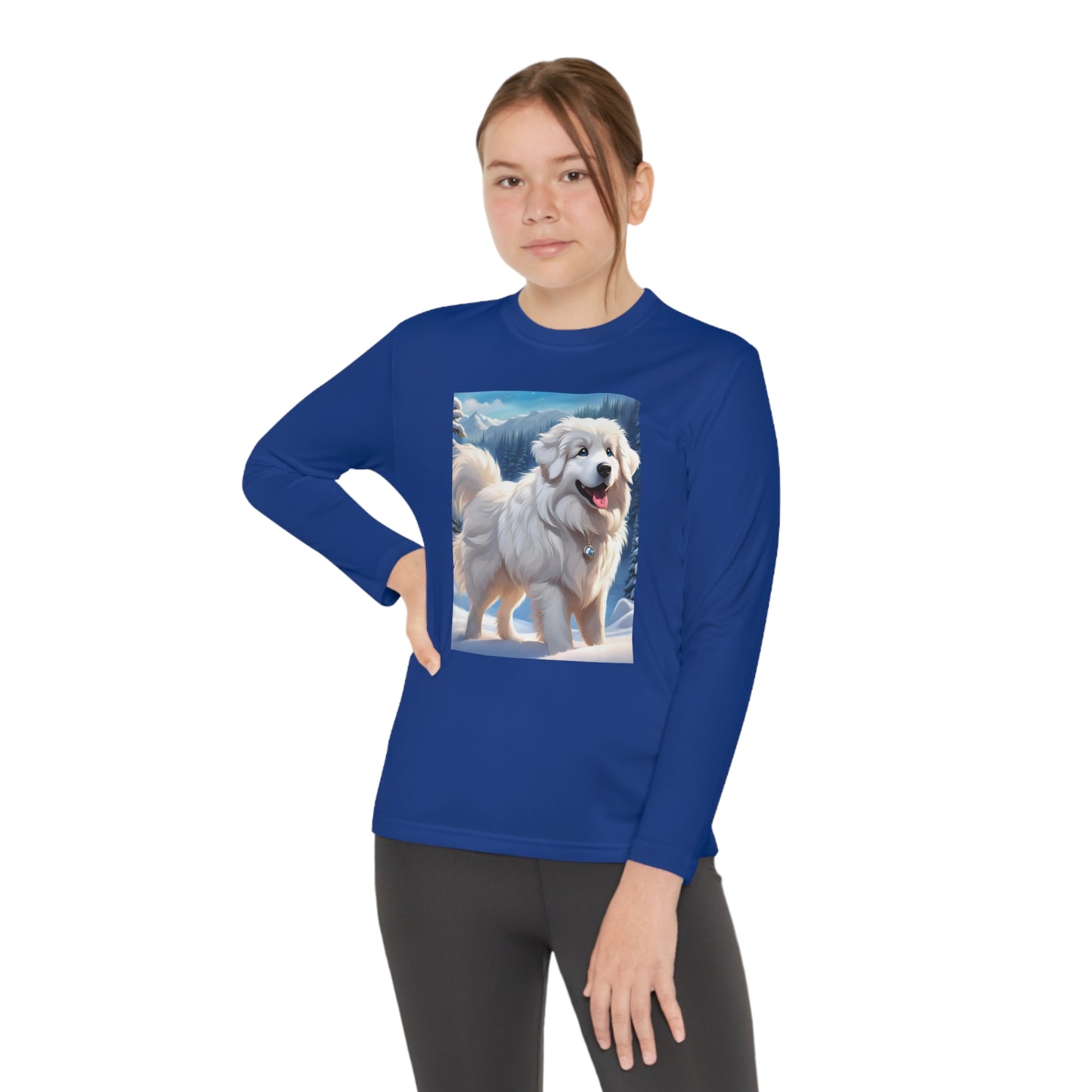 Great Pyrenees Youth Long Sleeve Competitor Tee