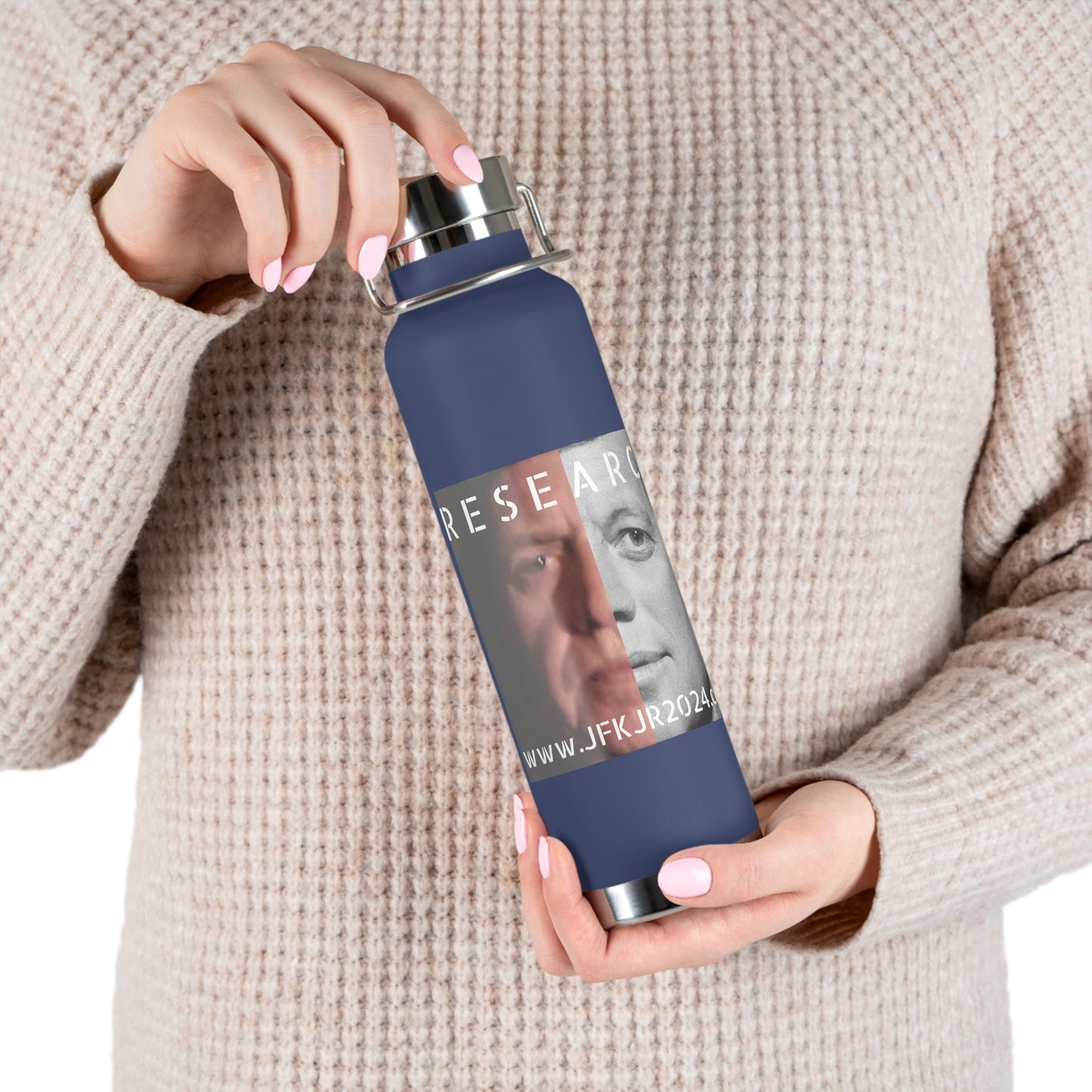 Research Faces Copper Vacuum Insulated Bottle, 22oz
