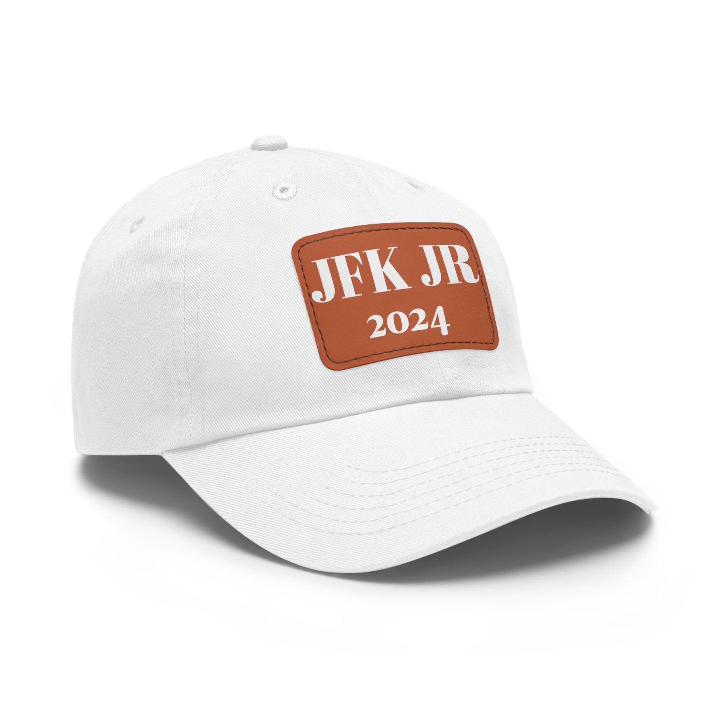 JFK JR 2024 Dad Hat with Leather Patch (Rectangle)