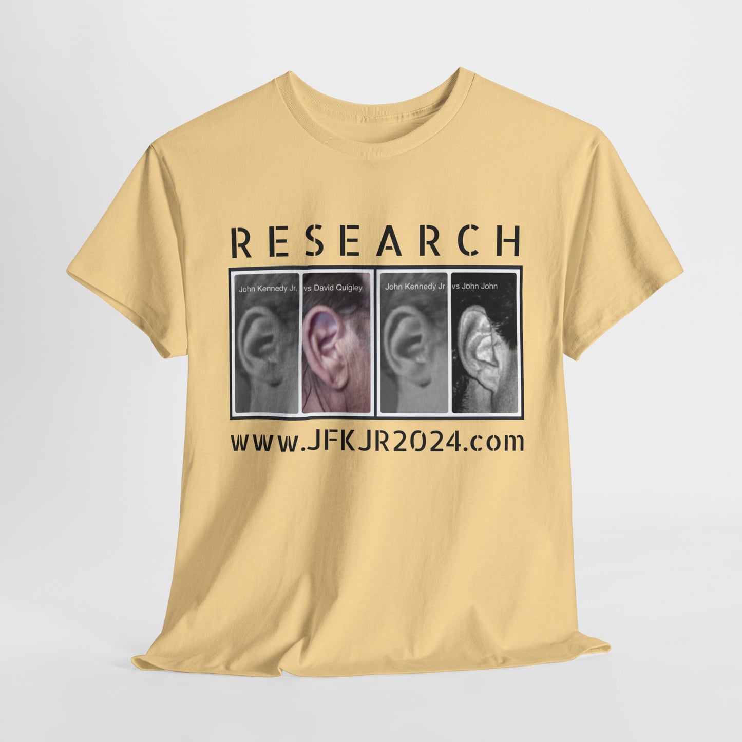 RESEARCH EARS (Black Text) - Gildan