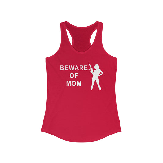 Beware of Mom Racerback Tank