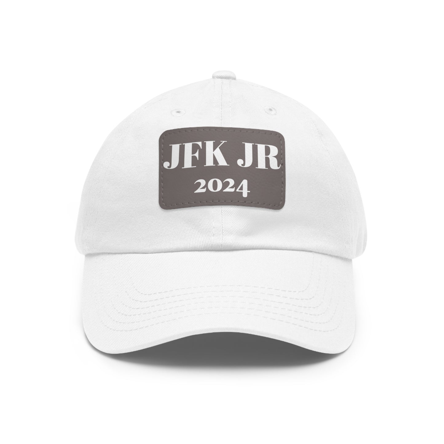 JFK JR 2024 Dad Hat with Leather Patch (Rectangle)