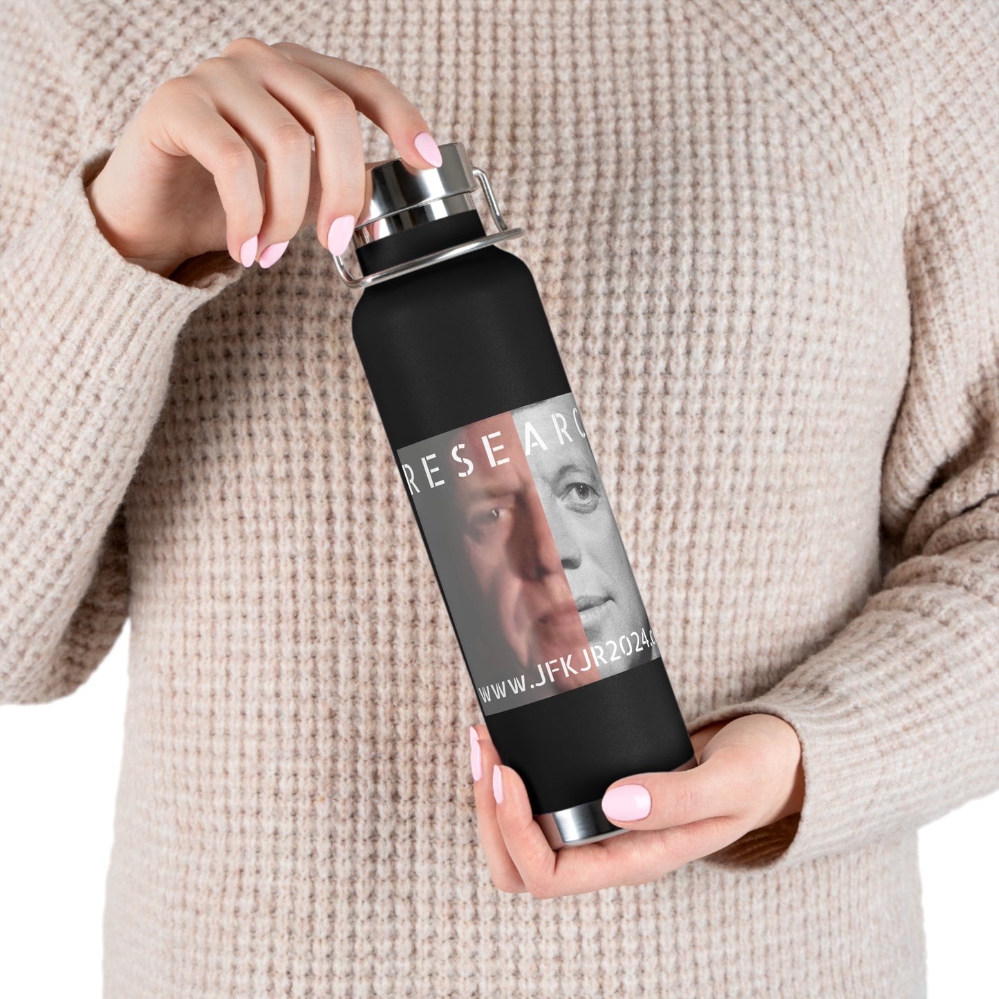 Research Faces Copper Vacuum Insulated Bottle, 22oz