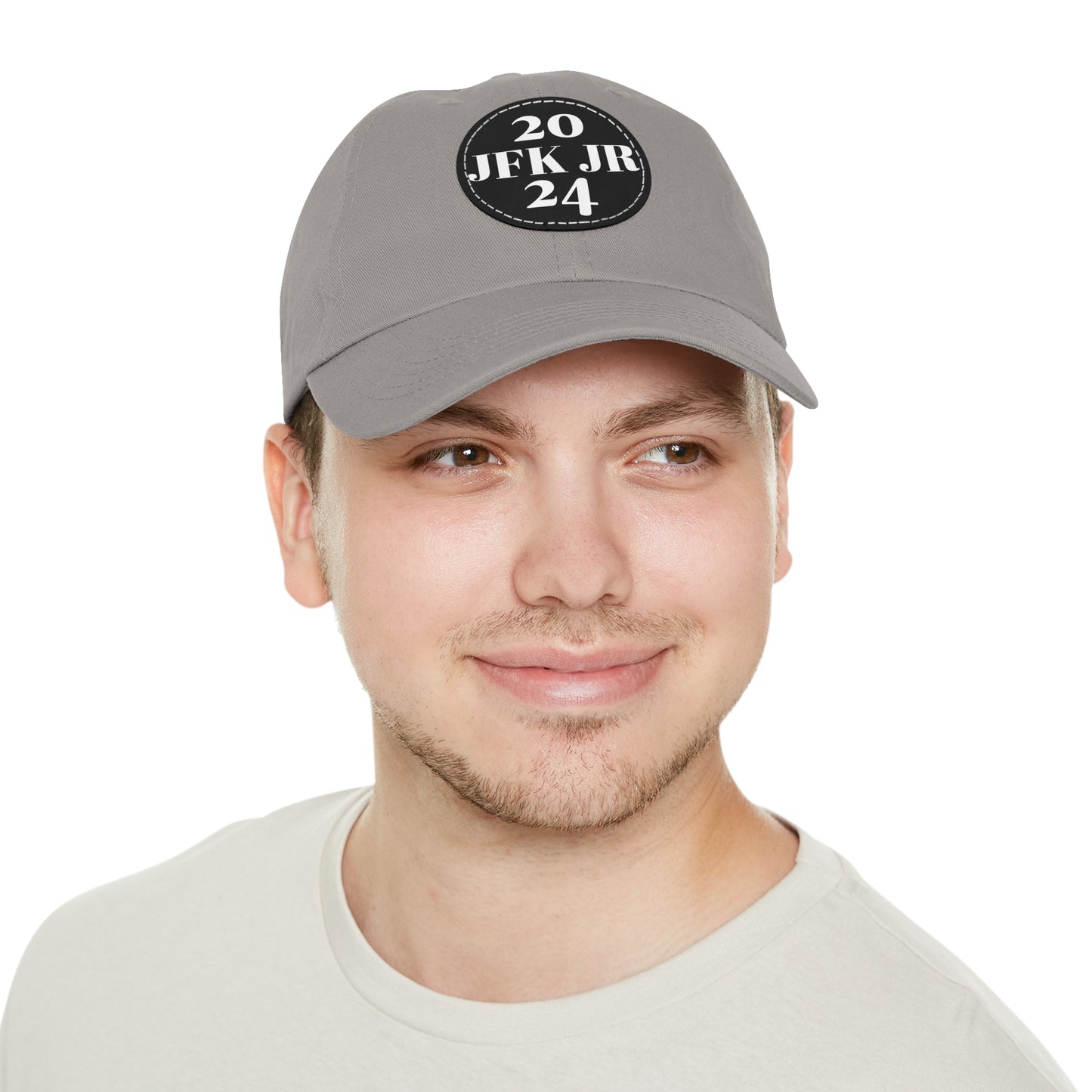 JFK JR 2024 Dad Hat with Leather Patch (Round)