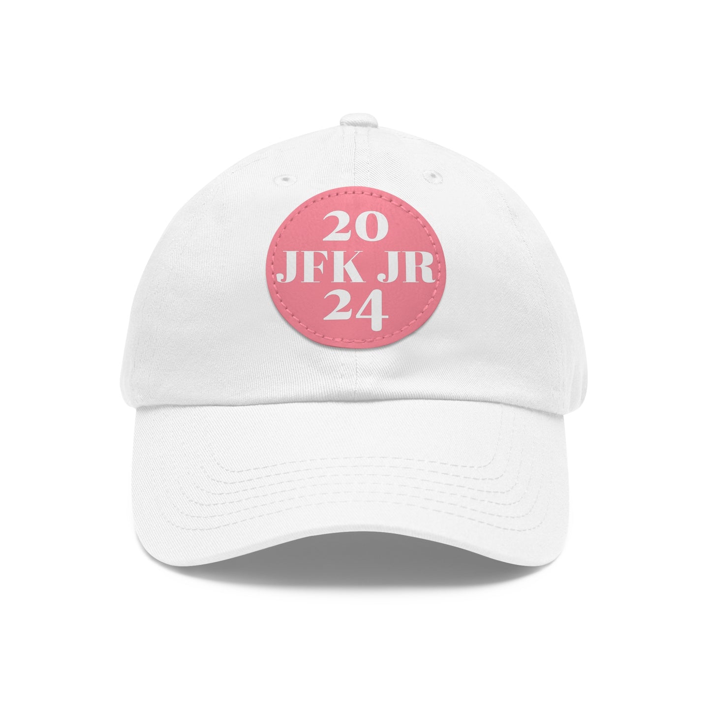 JFK JR 2024 Dad Hat with Leather Patch (Round)