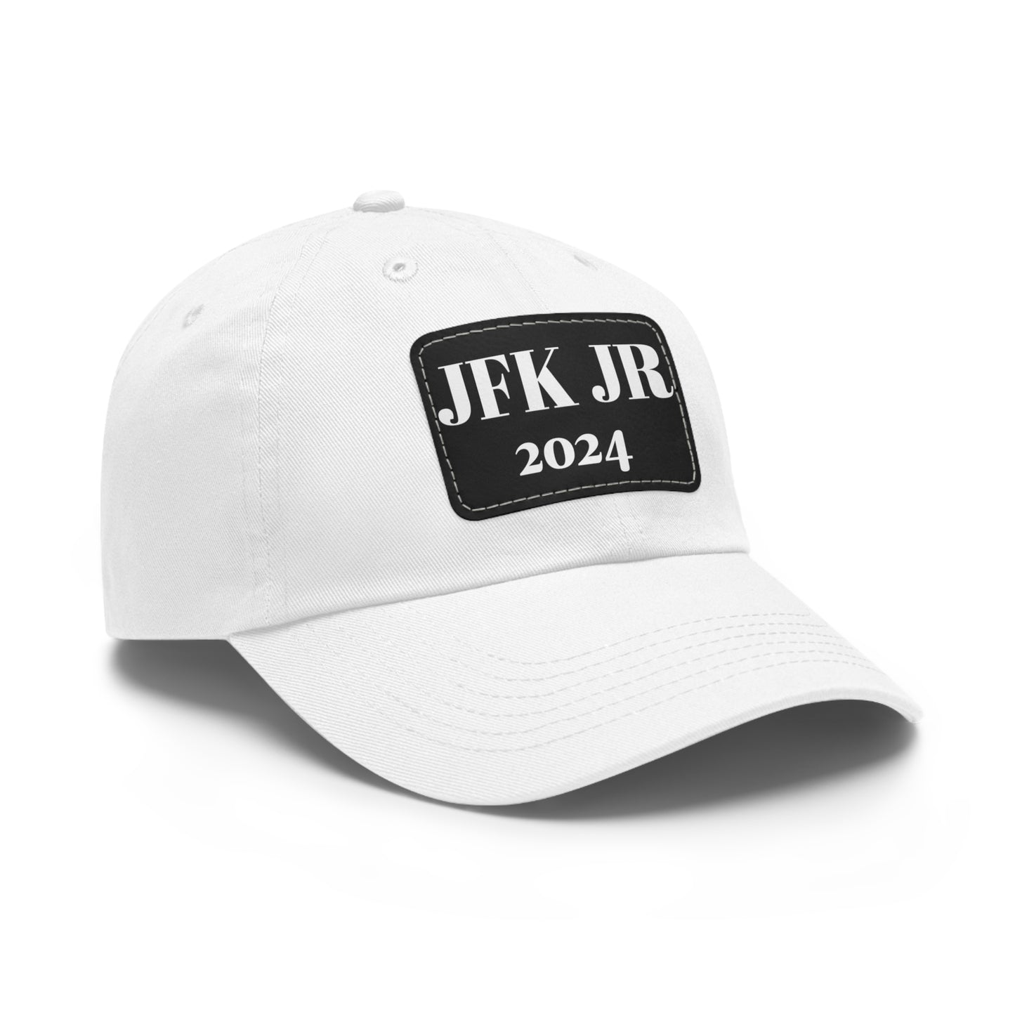 JFK JR 2024 Dad Hat with Leather Patch (Rectangle)