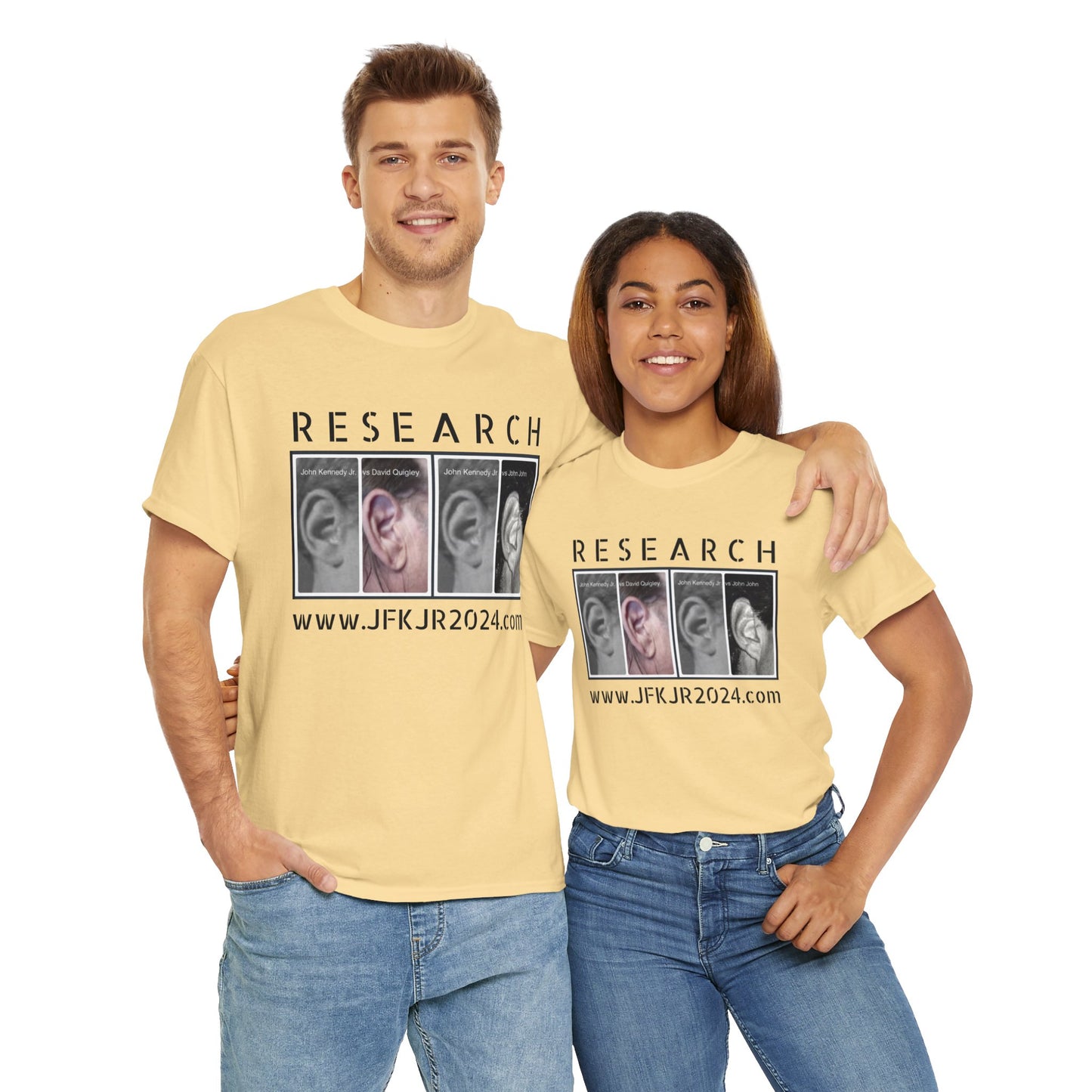 RESEARCH EARS (Black Text) - Gildan