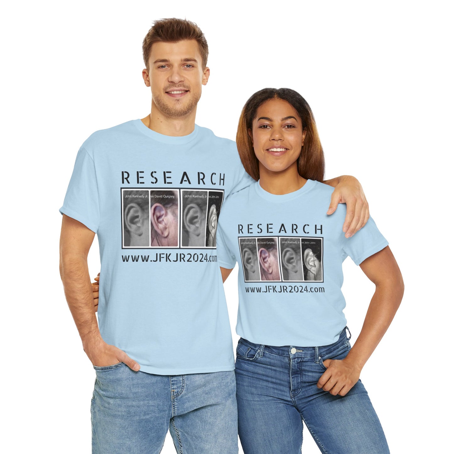 RESEARCH EARS (Black Text) - Gildan